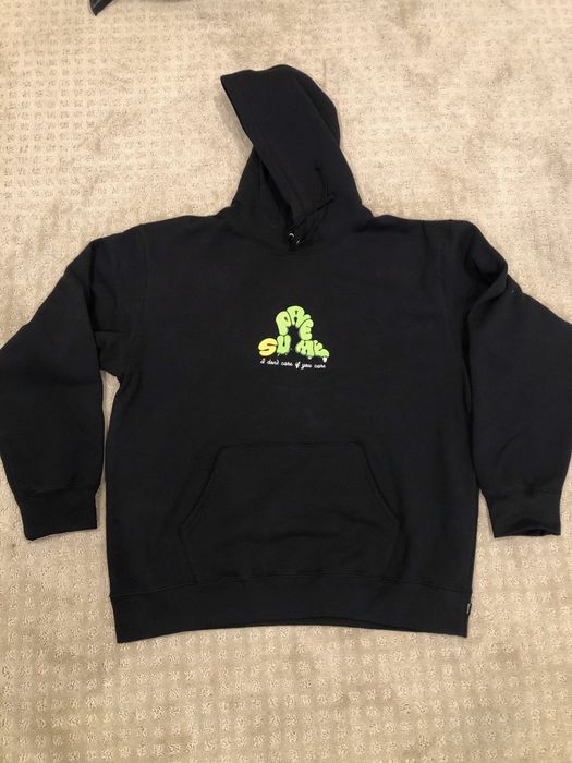 Supreme Supreme Don't care Heavyweight Embroidered Hoodie Black XL