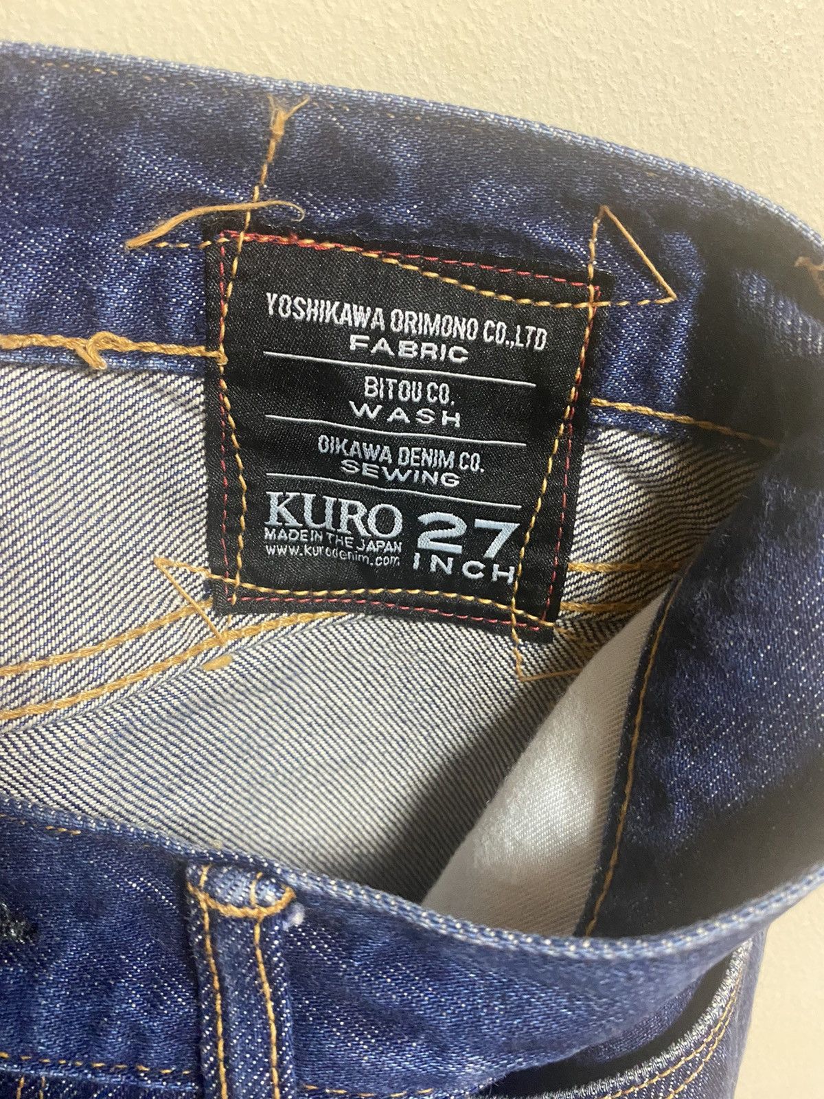 Kuro KURO [Kuro/Japan jeans/Selvedge denim/27/Indigo] Grailed