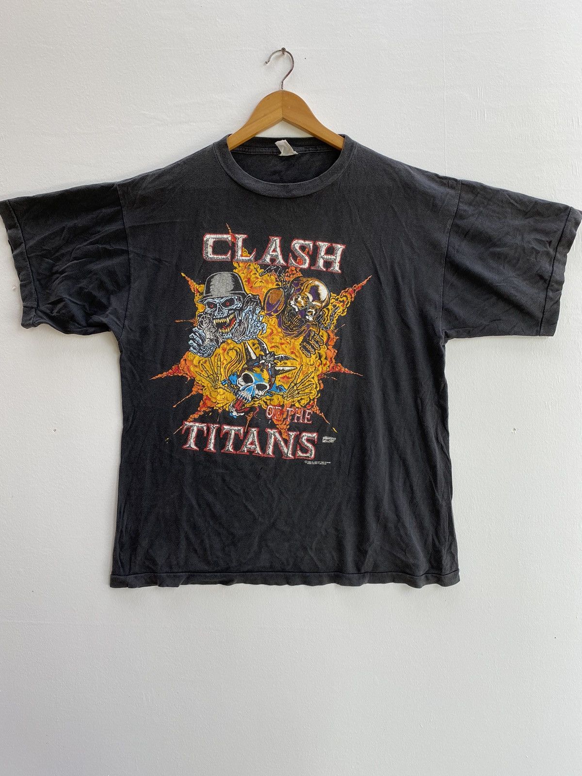 Megadeth × Slayer × Vintage Vintage Clash Of The Titans Europe Tour 1991 Tee Size US XL / EU 56 / 4 - 1 Thumbnail