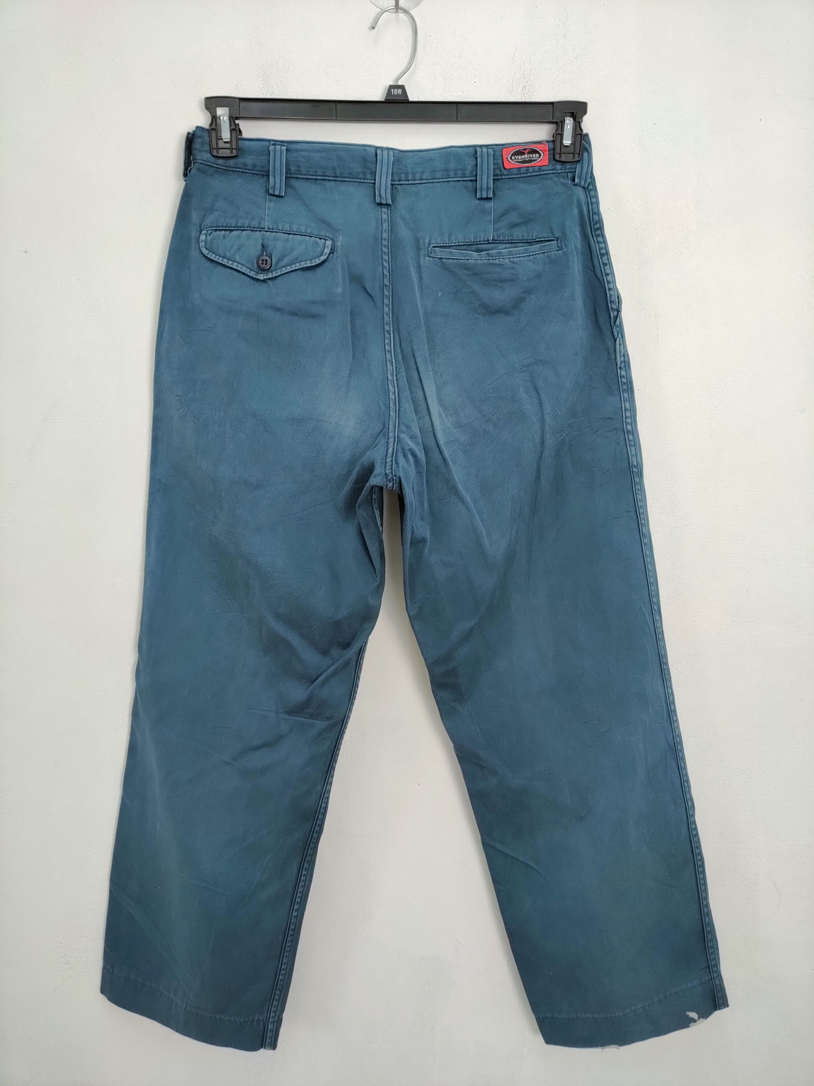 Japanese Brand VINTAGE EVENRIVER FADED TRUSERS CHINO PANTS Size US 34 / EU 50 - 6 Thumbnail