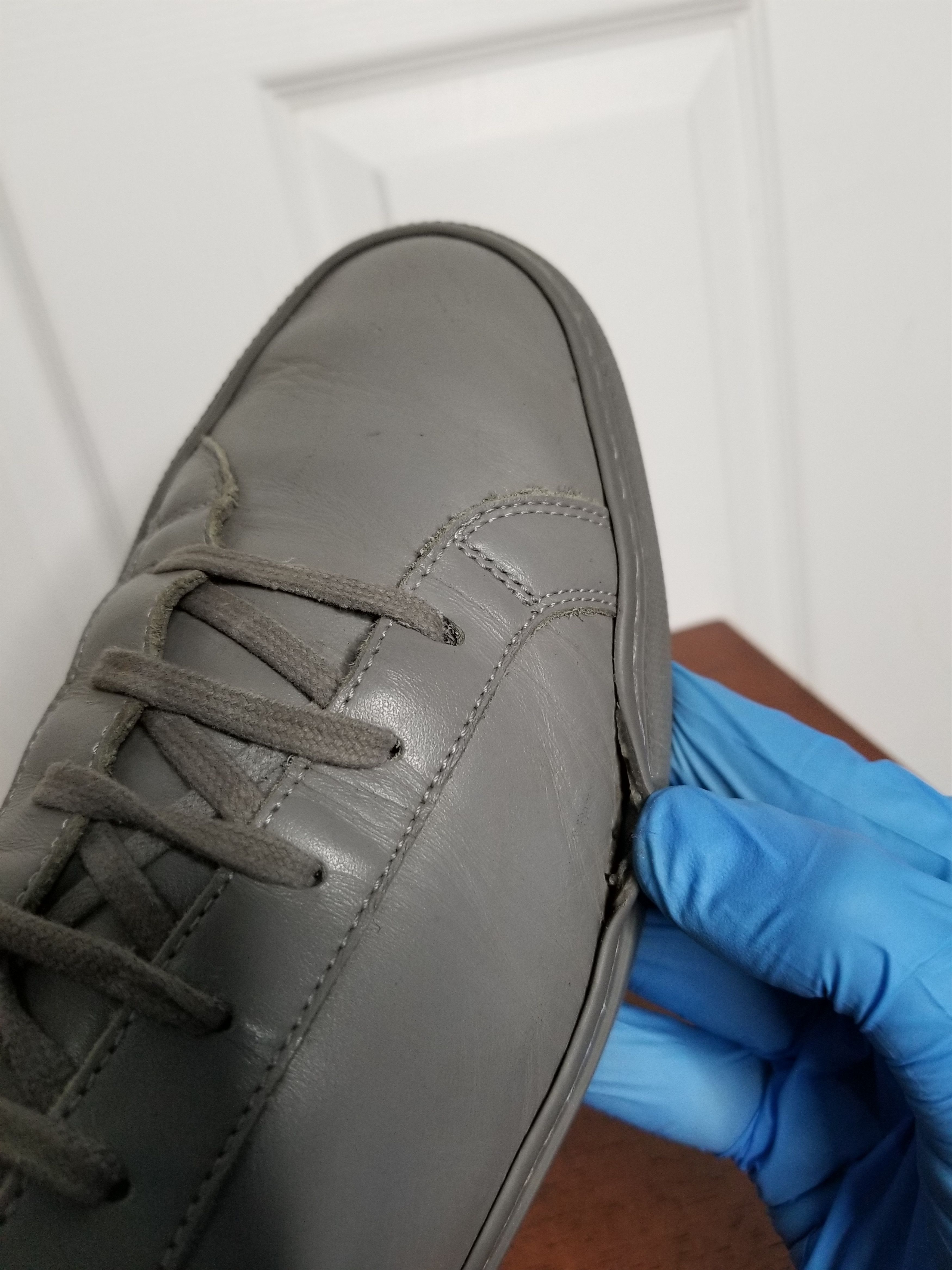 Common Projects Common Projects Achilles Low Lace Up Leather Sneakers Size US 11 / EU 44 - 15 Thumbnail