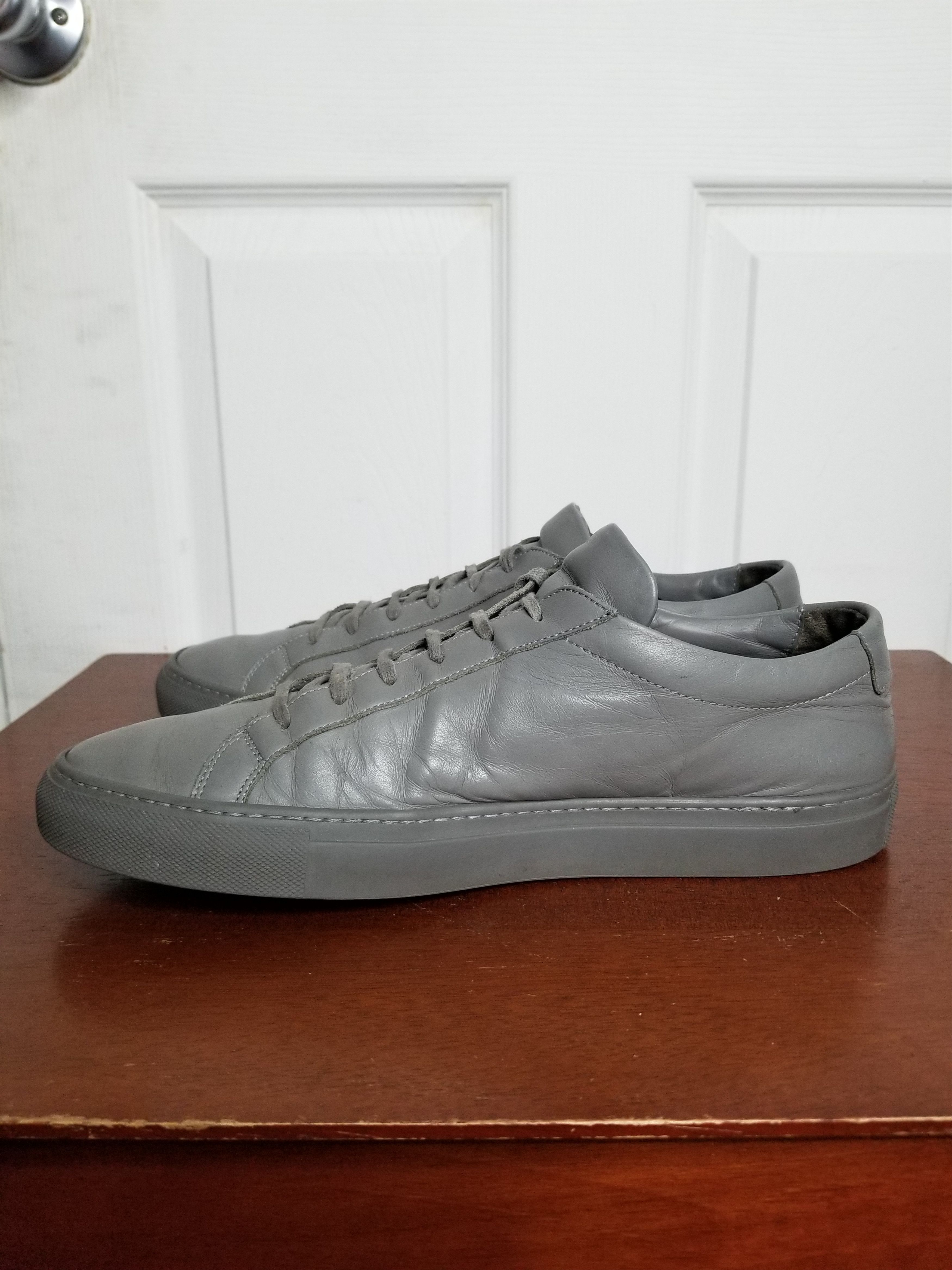 Common Projects Common Projects Achilles Low Lace Up Leather Sneakers Size US 11 / EU 44 - 4 Thumbnail