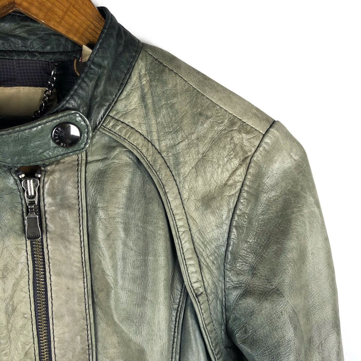 Genuine Leather × Ted Baker Ted Baker Leather Biker Jacket Size US XS / EU 42 / 0 - 12 Thumbnail
