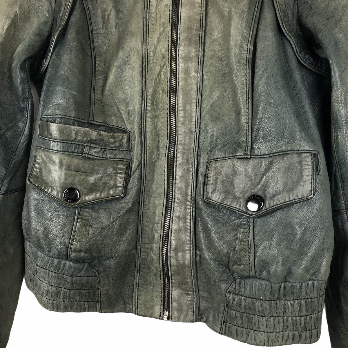 Genuine Leather × Ted Baker Ted Baker Leather Biker Jacket Size US XS / EU 42 / 0 - 4 Thumbnail