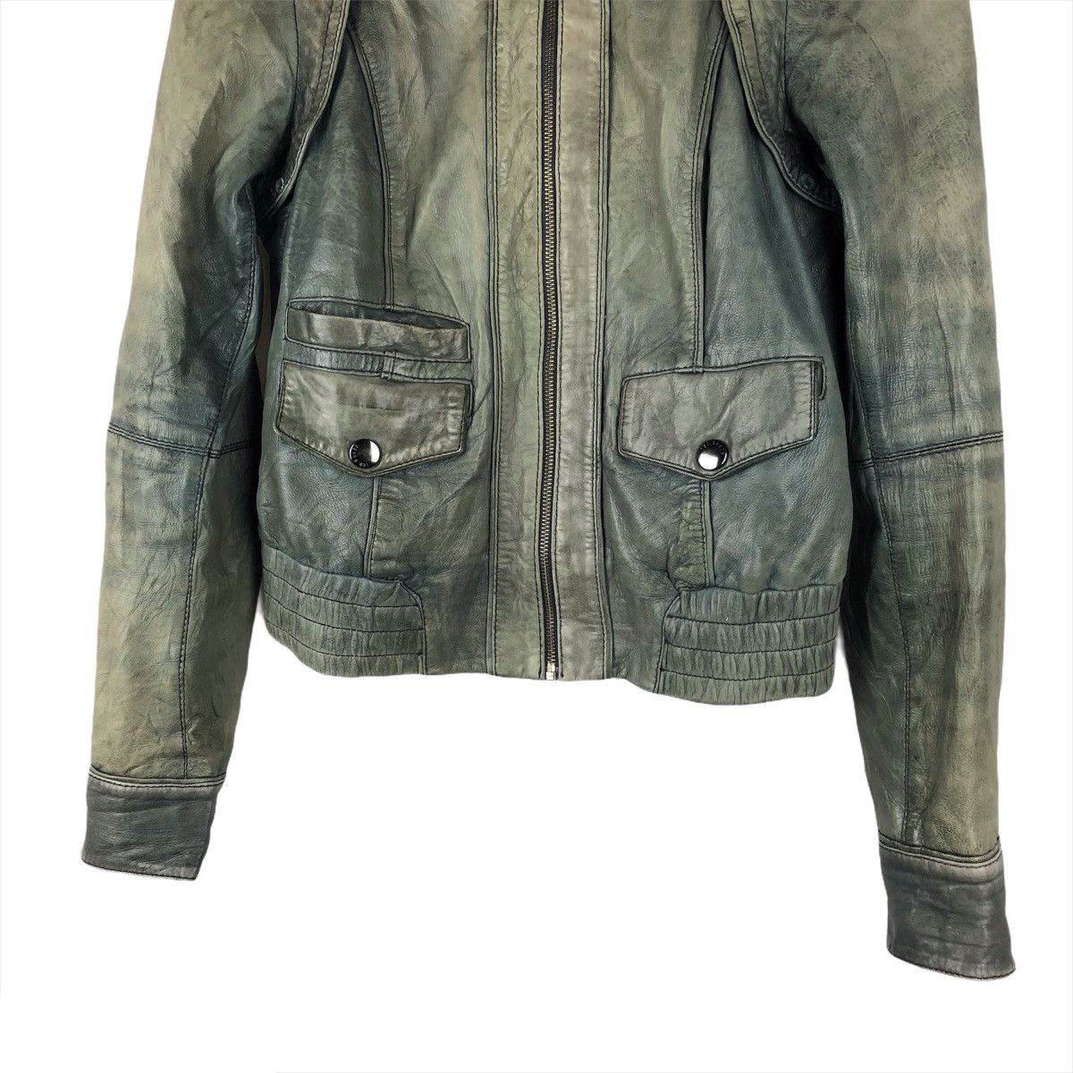 Genuine Leather × Ted Baker Ted Baker Leather Biker Jacket Size US XS / EU 42 / 0 - 3 Thumbnail
