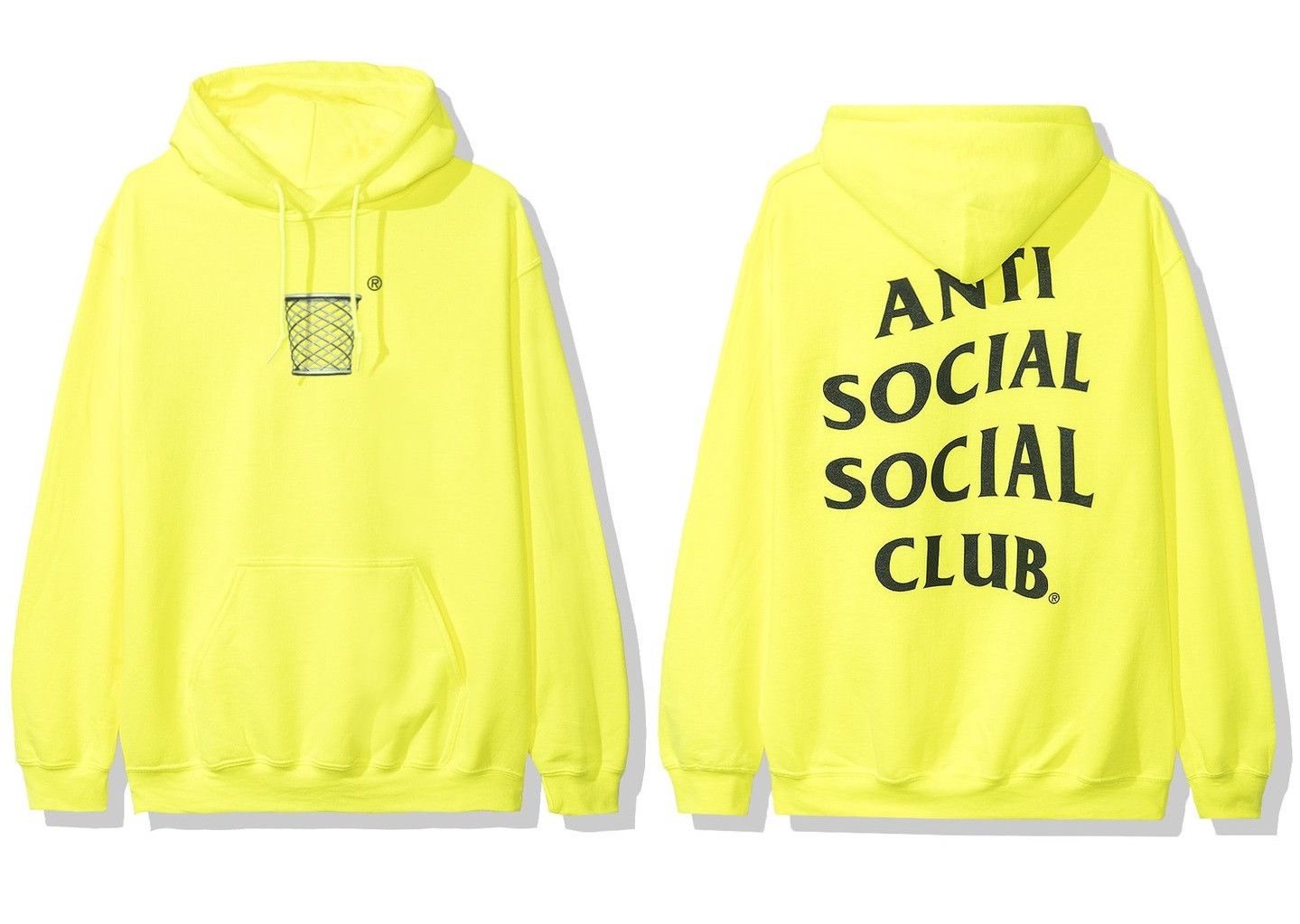Anti Social Social Club DS Black ASSC Yellow Buckets Neon Hoodie Bape KITH FTP KAWS Size US M / EU 48-50 / 2 - 2 Thumbnail