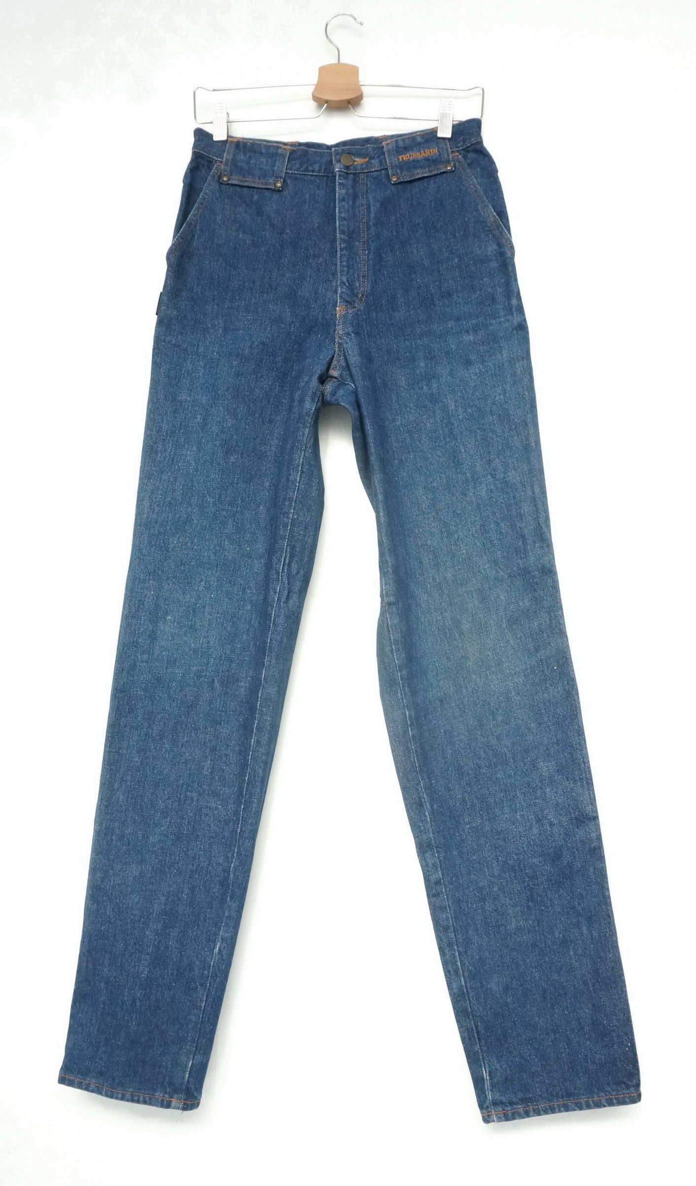Other Vtg! TRUSSARDI Classic Late 80s High Waisted Women's Jeans Size US 28 / EU 44 - 2 Thumbnail
