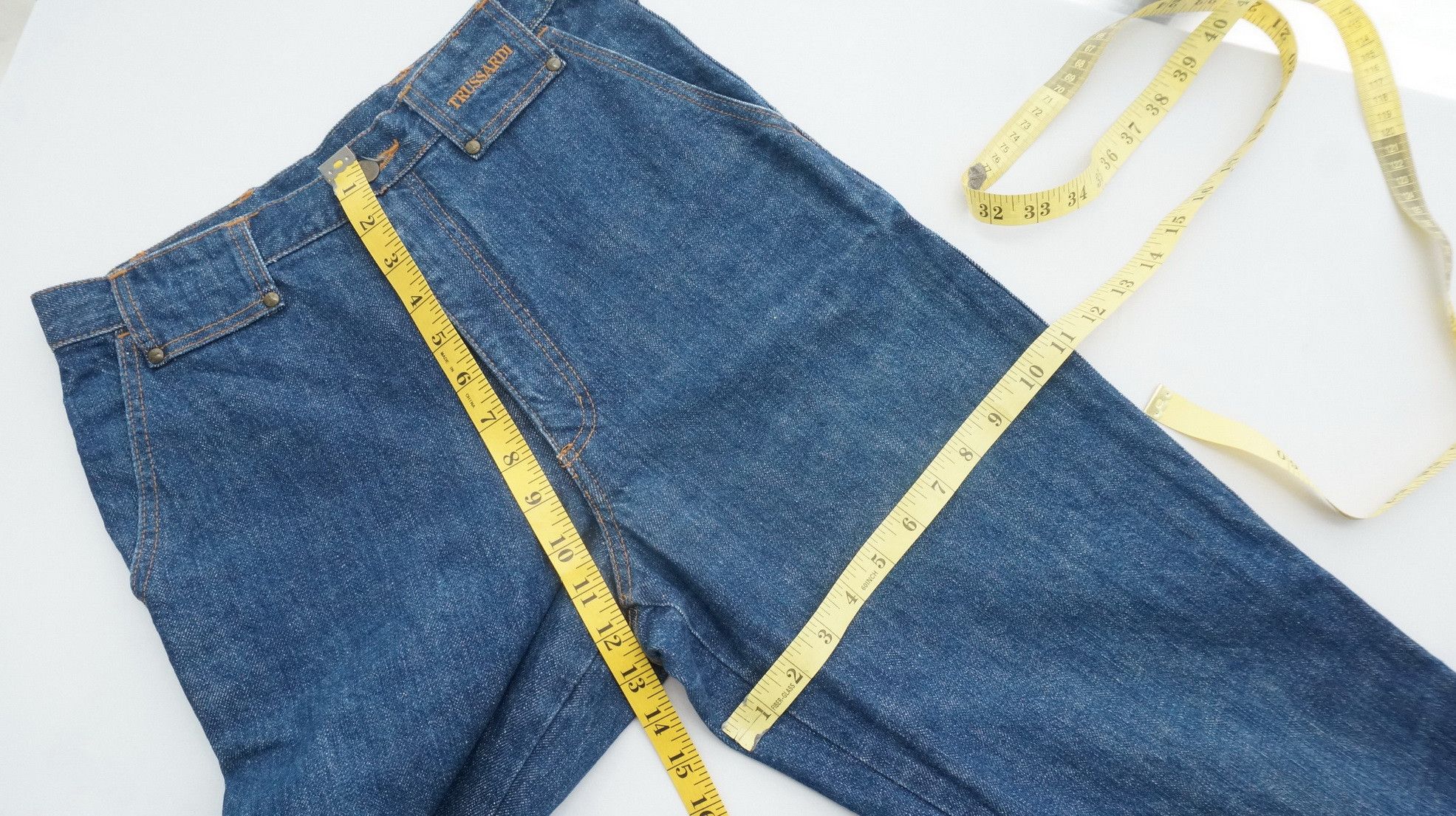 Other Vtg! TRUSSARDI Classic Late 80s High Waisted Women's Jeans Size US 28 / EU 44 - 7 Thumbnail