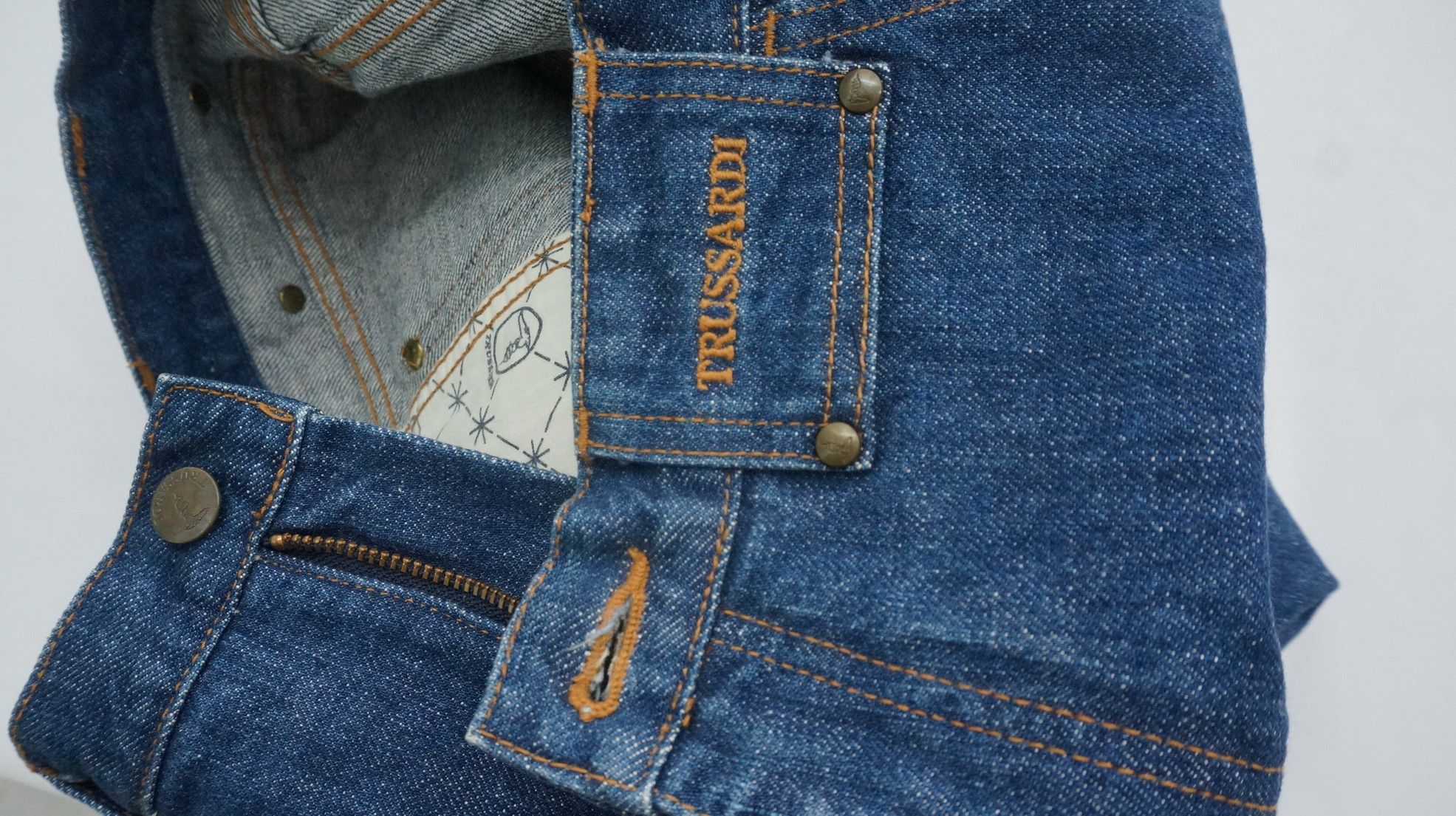 Other Vtg! TRUSSARDI Classic Late 80s High Waisted Women's Jeans Size US 28 / EU 44 - 15 Thumbnail