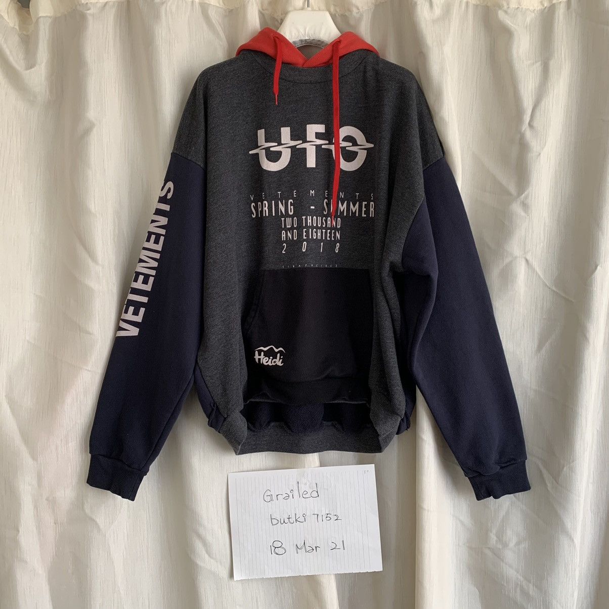 Vetements UFO Multicolour Reversible Hoodie Size US XS / EU 42 / 0 - 1 Thumbnail