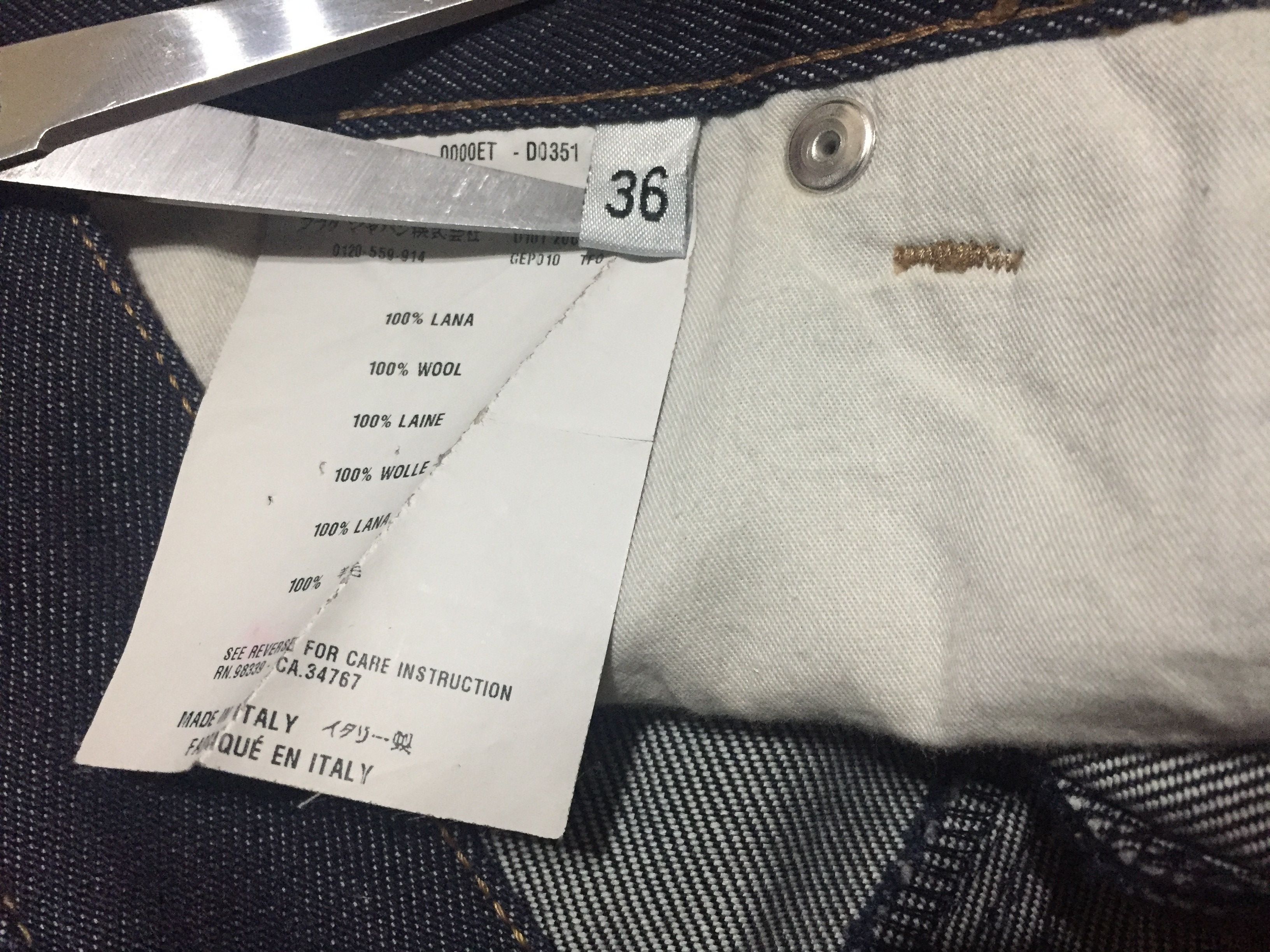 Prada Prada Wool Jeans Pants Trousers Denim Size US 34 / EU 50 - 7 Thumbnail