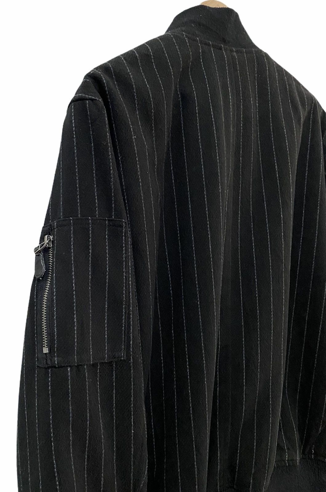GU ARCHIVE🔥GU Ma+ Stripes Wool Bomber Jacket Size US M / EU 48-50 / 2 - 5 Thumbnail