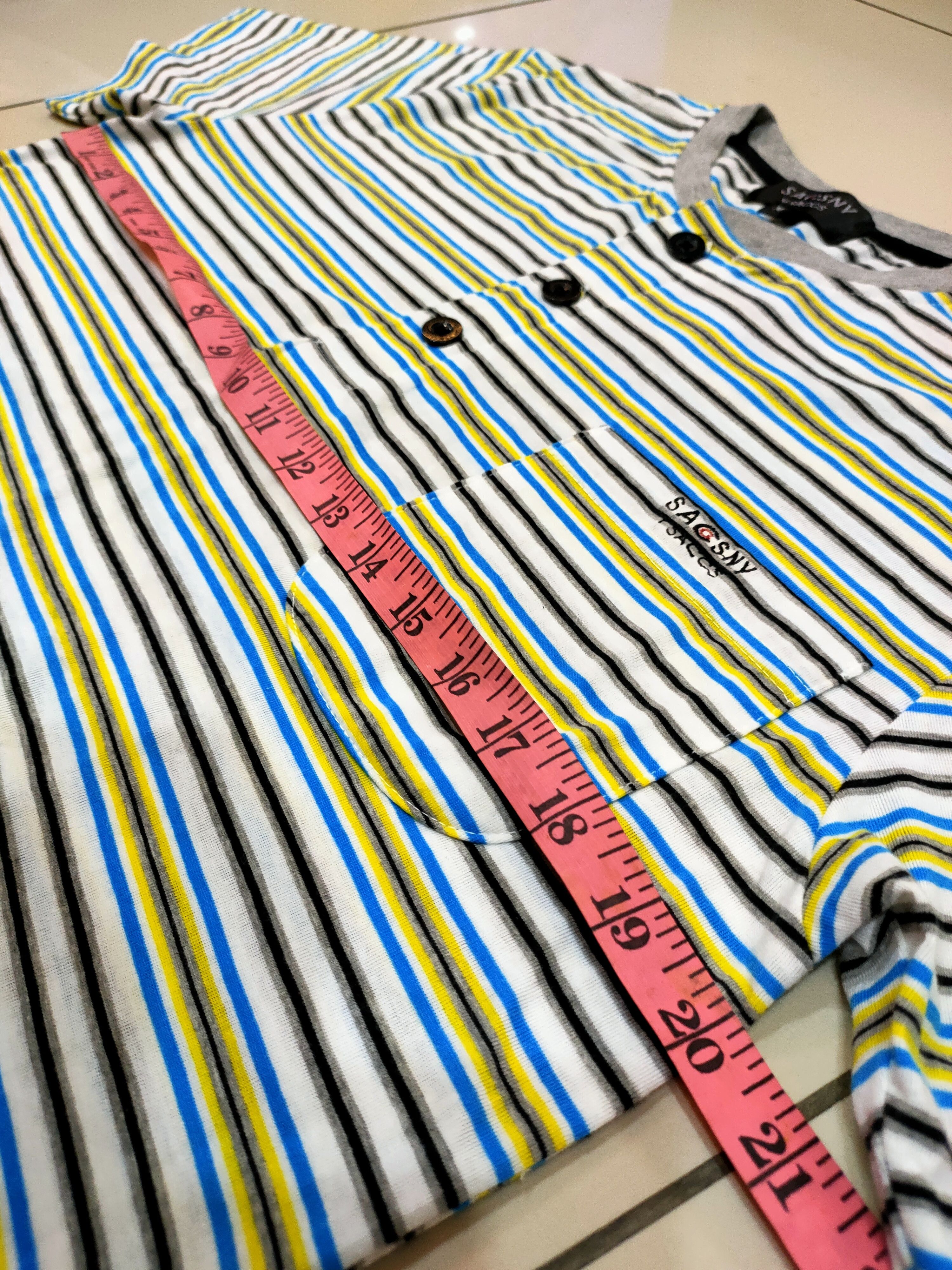 Y's for Men × Yohji Yamamoto Y'SACCS SACCSNY YOHJI YAMAMOTO STRIPE POCKET SHIRT Size US M / EU 48-50 / 2 - 7 Thumbnail