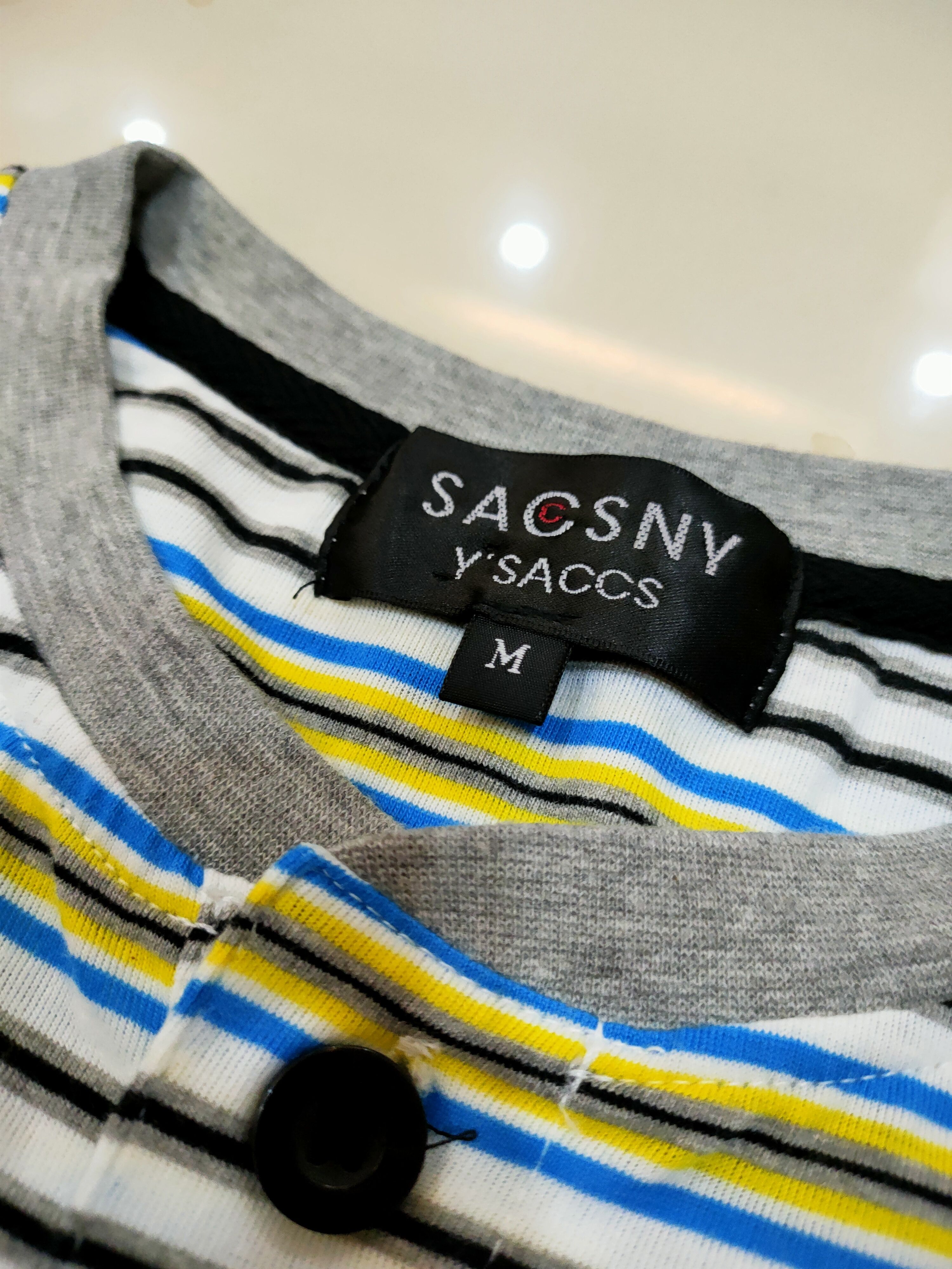 Y's for Men × Yohji Yamamoto Y'SACCS SACCSNY YOHJI YAMAMOTO STRIPE POCKET SHIRT Size US M / EU 48-50 / 2 - 4 Thumbnail