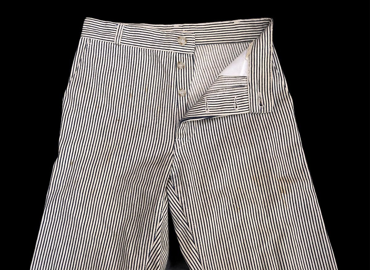 Japanese Brand Japanese Hickory Straight Cut US Navy Style Workers Pants Size US 27 - 5 Thumbnail