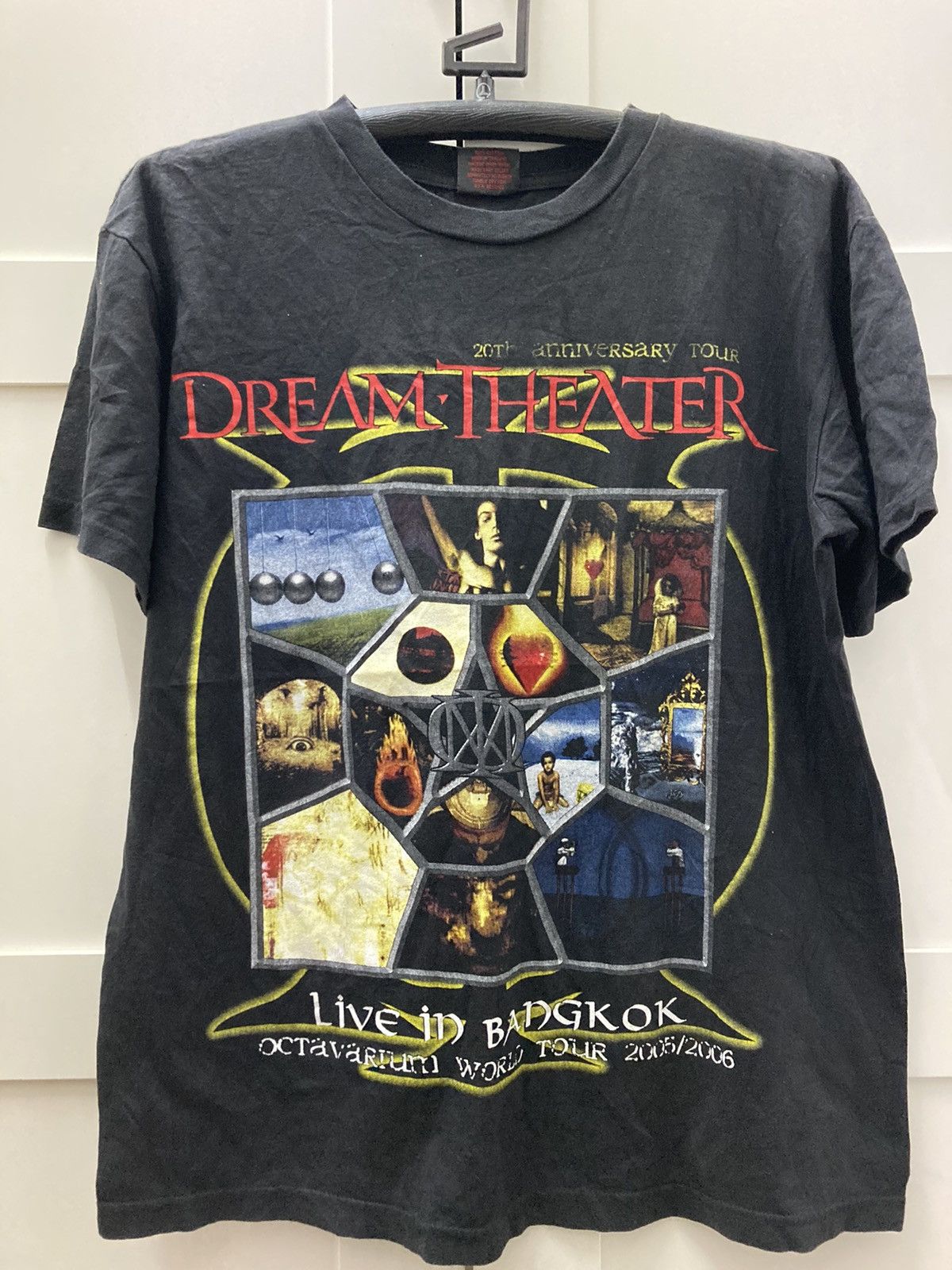 T-shirt Vintage Dream Theater Années 90 – Noir – Manches Longues – Taille L
