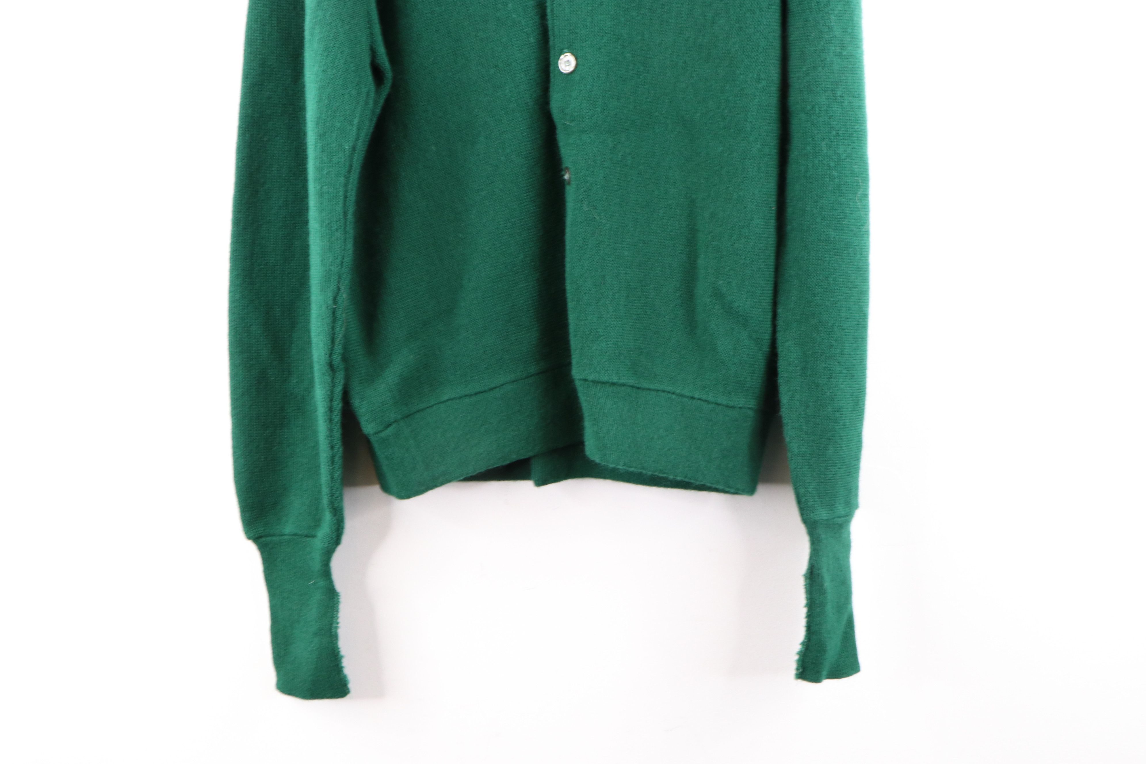 Vintage Vintage 70s Rockabilly Knit Cardigan Sweater Green Dapper Size US M / EU 48-50 / 2 - 3 Thumbnail