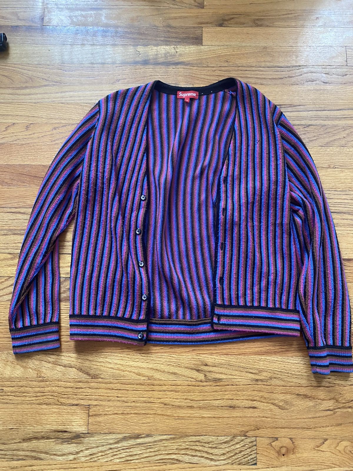 Supreme Micro Stripe Cardigan Size US M / EU 48-50 / 2 - 2 Thumbnail