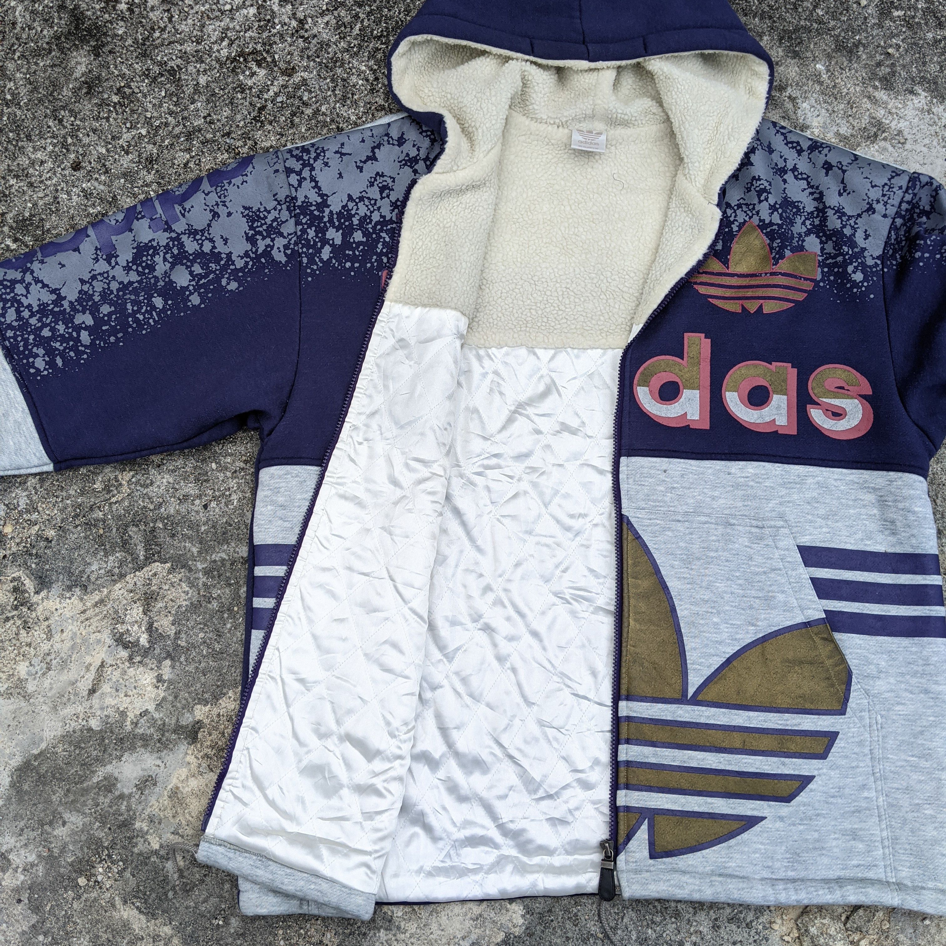 Adidas Vintage Adidas Descente Big Logo Full Print Hoodie Jacket Size US XL / EU 56 / 4 - 3 Thumbnail