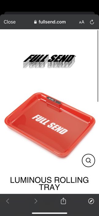 Full Send Luminous Rolling Tray Red - SS21 - US