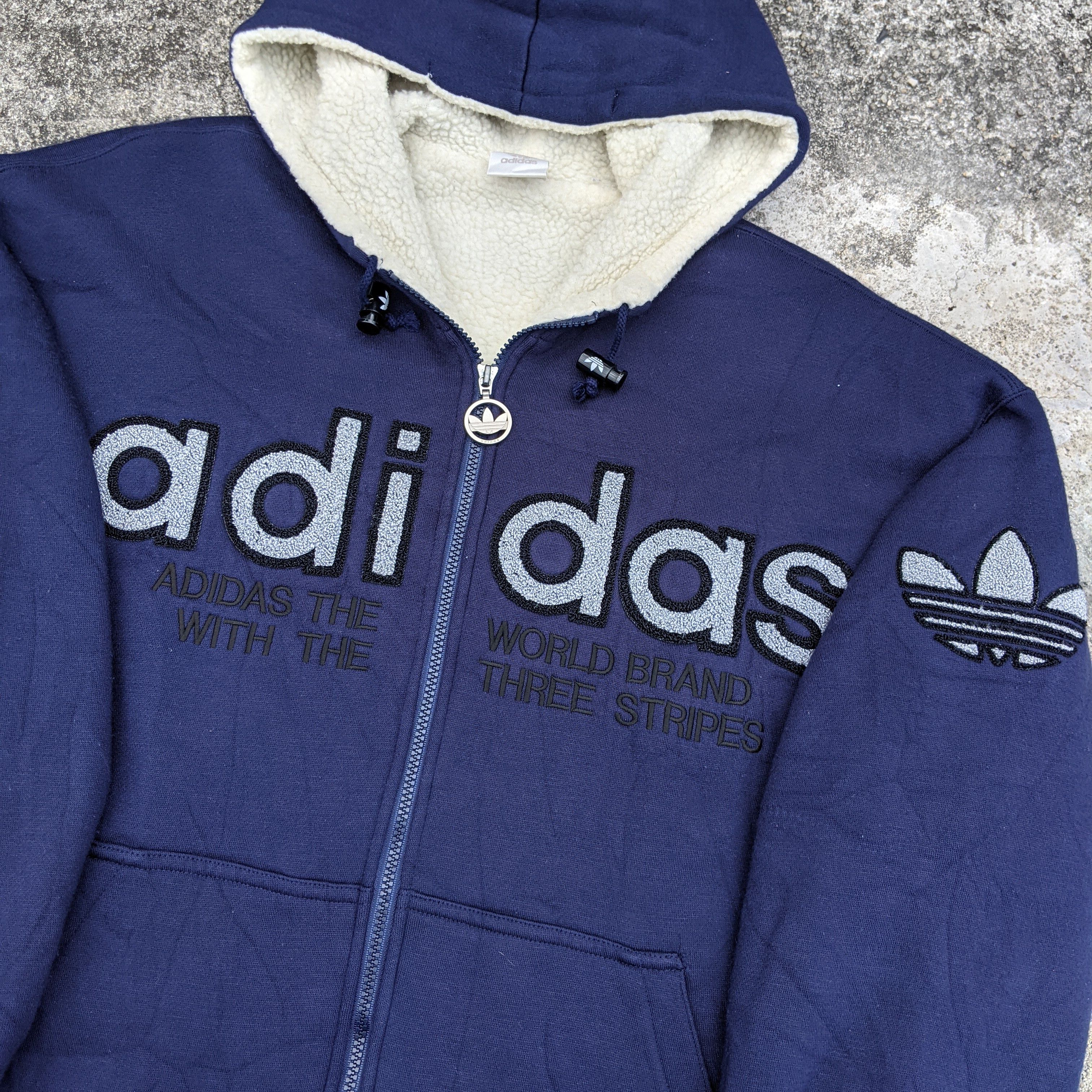 Adidas Vintage Adidas Descente Big Logo Hoodie Jacket Size US XL / EU 56 / 4 - 2 Thumbnail