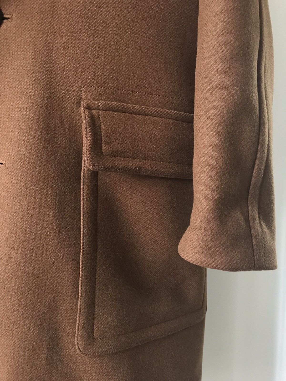 AMI Tobacco brown wool coat | AMI Alexandre Mattiussi Size US M / EU 48-50 / 2 - 8 Thumbnail
