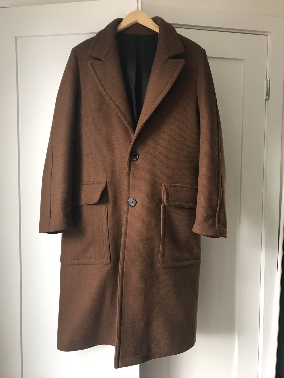 AMI Tobacco brown wool coat | AMI Alexandre Mattiussi Size US M / EU 48-50 / 2 - 5 Thumbnail