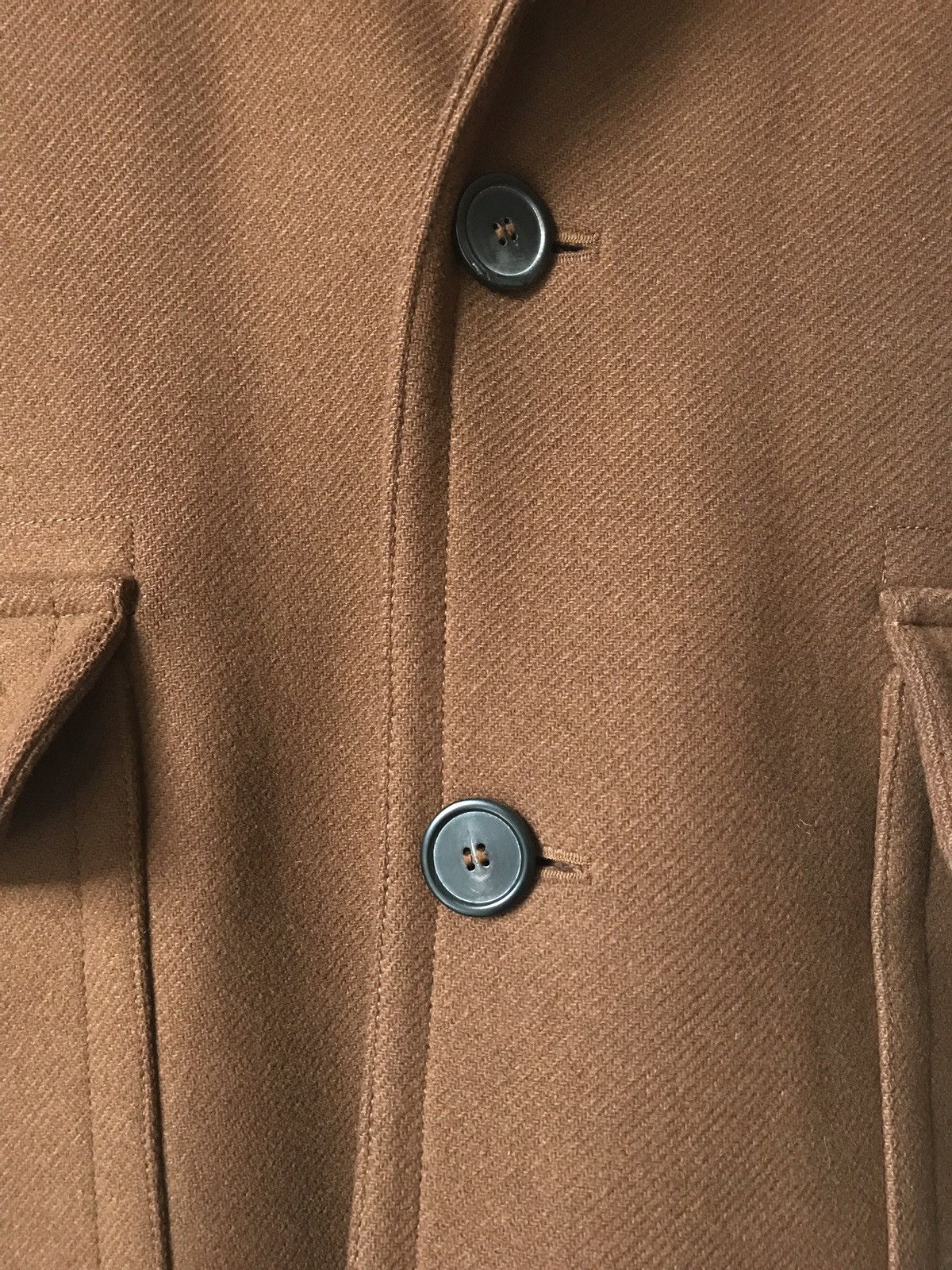 AMI Tobacco brown wool coat | AMI Alexandre Mattiussi Size US M / EU 48-50 / 2 - 7 Thumbnail
