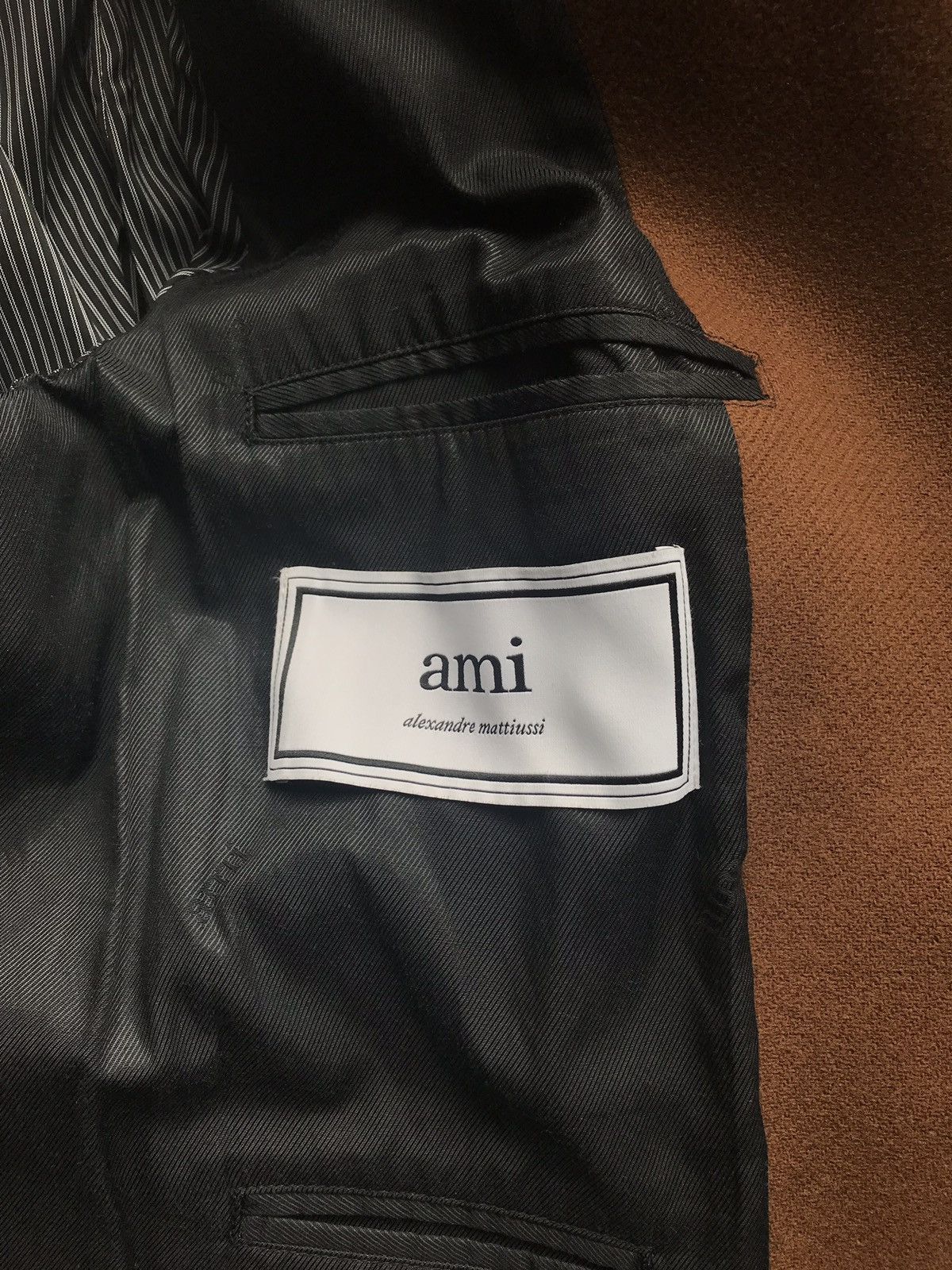 AMI Tobacco brown wool coat | AMI Alexandre Mattiussi Size US M / EU 48-50 / 2 - 10 Thumbnail