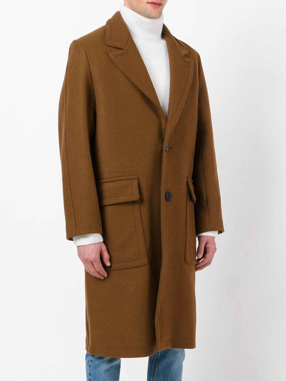 AMI Tobacco brown wool coat | AMI Alexandre Mattiussi Size US M / EU 48-50 / 2 - 1 Thumbnail