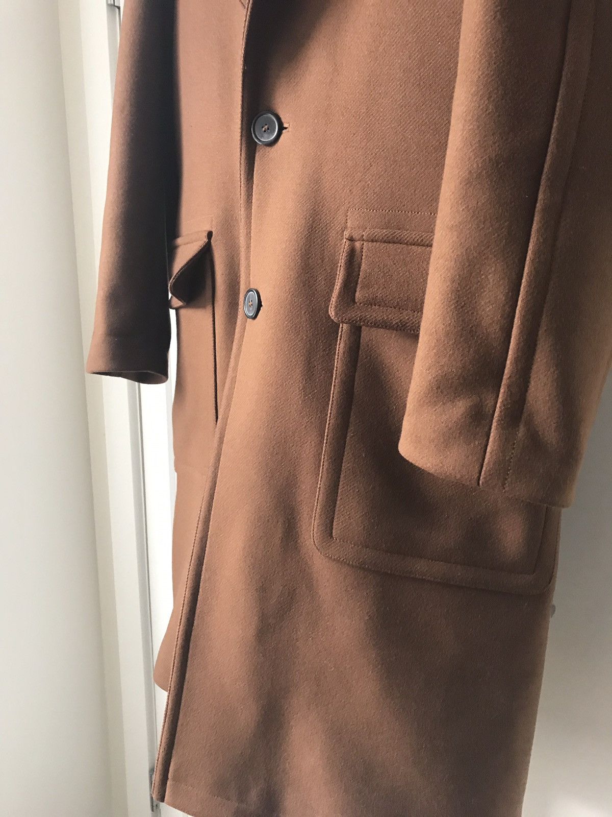 AMI Tobacco brown wool coat | AMI Alexandre Mattiussi Size US M / EU 48-50 / 2 - 6 Thumbnail