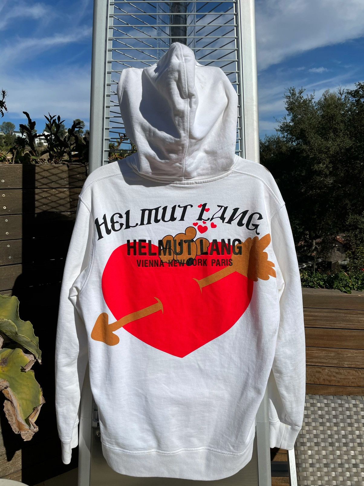 Helmut lang heart hoodie sale