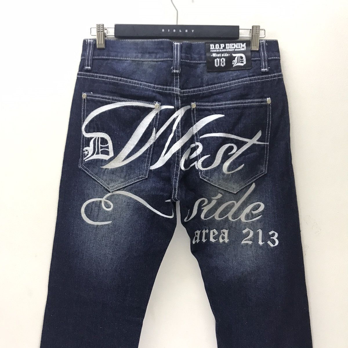 Japanese Brand LA WestSide DOP Denim Embroidery Tupac Legacy ‘Dawn of Proof Size US 30 / EU 46 - 11 Thumbnail