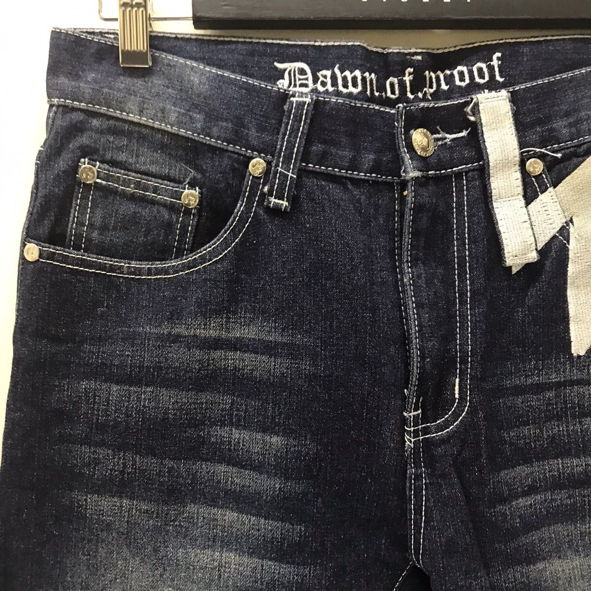Japanese Brand LA WestSide DOP Denim Embroidery Tupac Legacy ‘Dawn of Proof Size US 30 / EU 46 - 5 Thumbnail