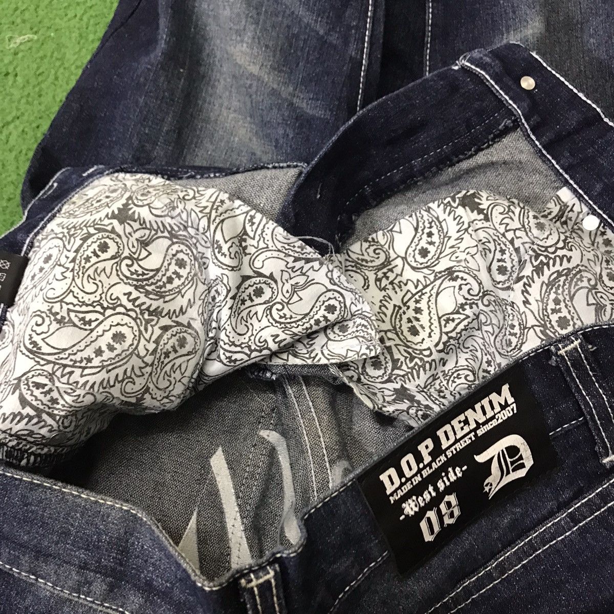 Japanese Brand LA WestSide DOP Denim Embroidery Tupac Legacy ‘Dawn of Proof Size US 30 / EU 46 - 20 Thumbnail