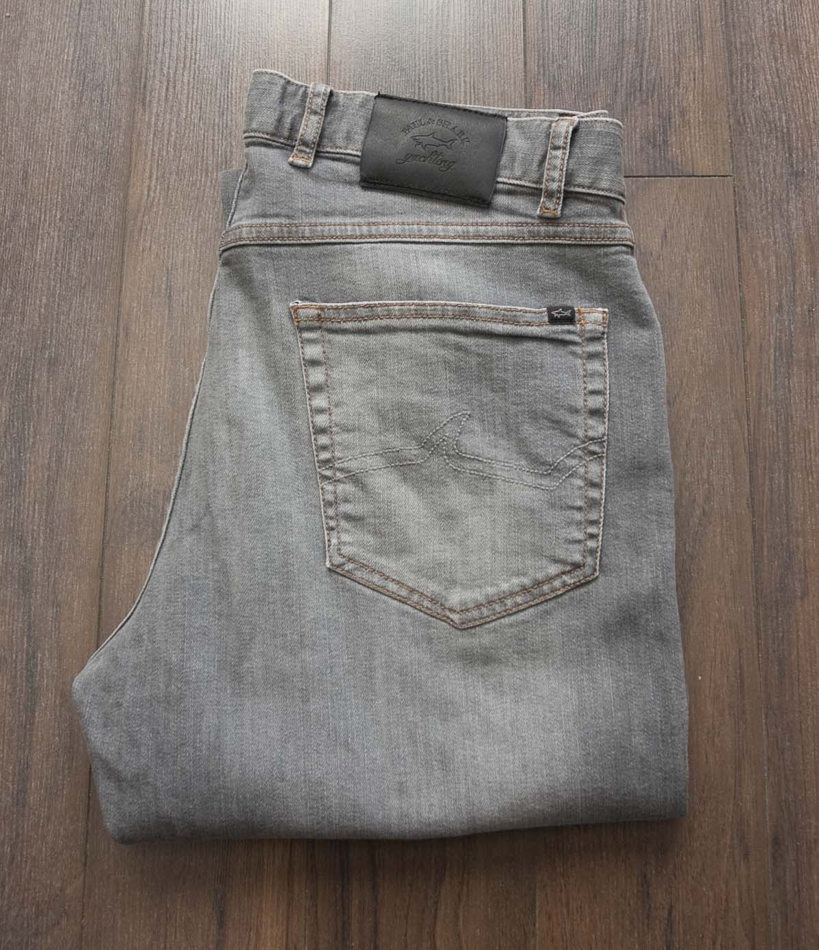 Paul & Shark Paul & Shark Jeans Red Rivet Gray Size 33x34 Size US 33 - 4 Thumbnail