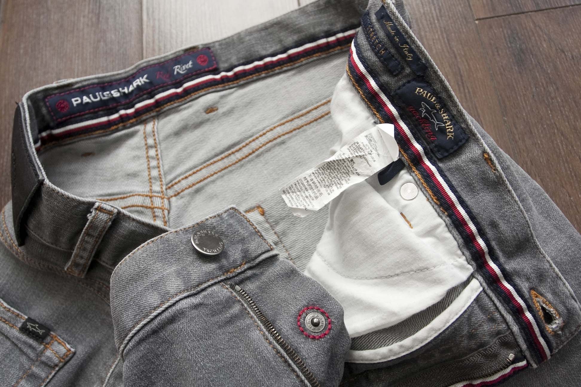 Paul & Shark Paul & Shark Jeans Red Rivet Gray Size 33x34 Size US 33 - 7 Thumbnail