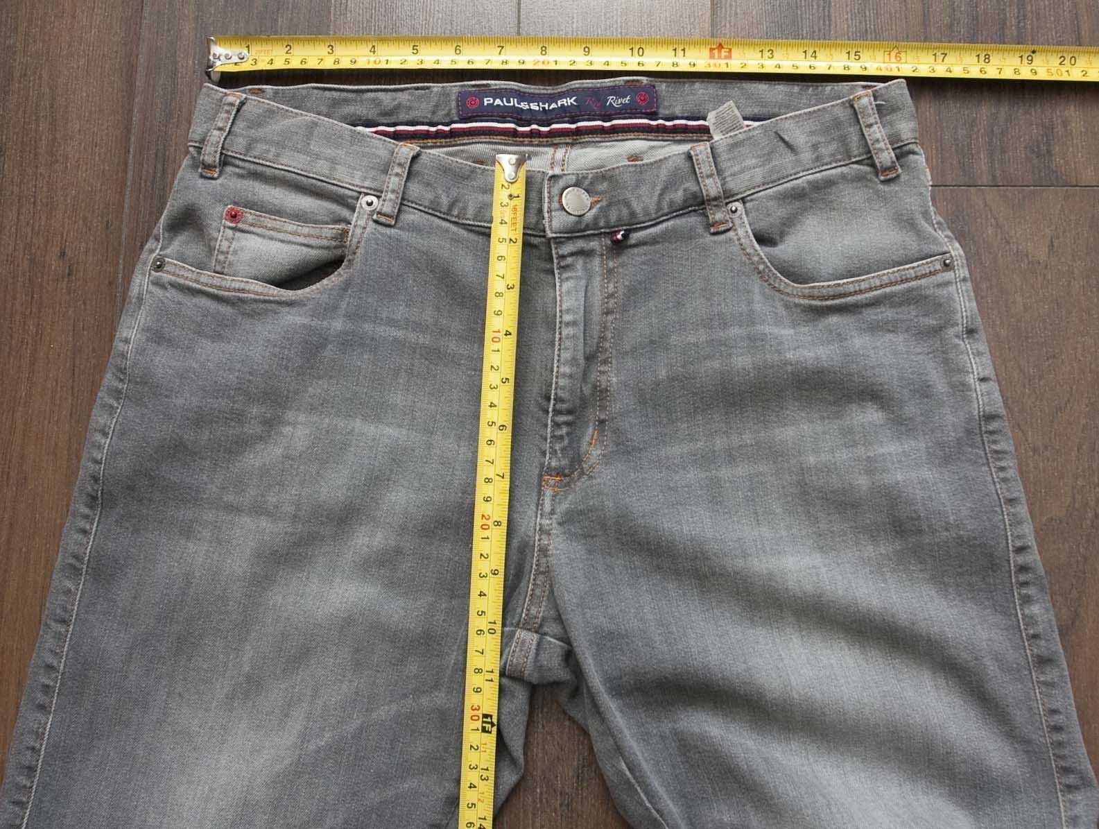 Paul & Shark Paul & Shark Jeans Red Rivet Gray Size 33x34 Size US 33 - 5 Thumbnail