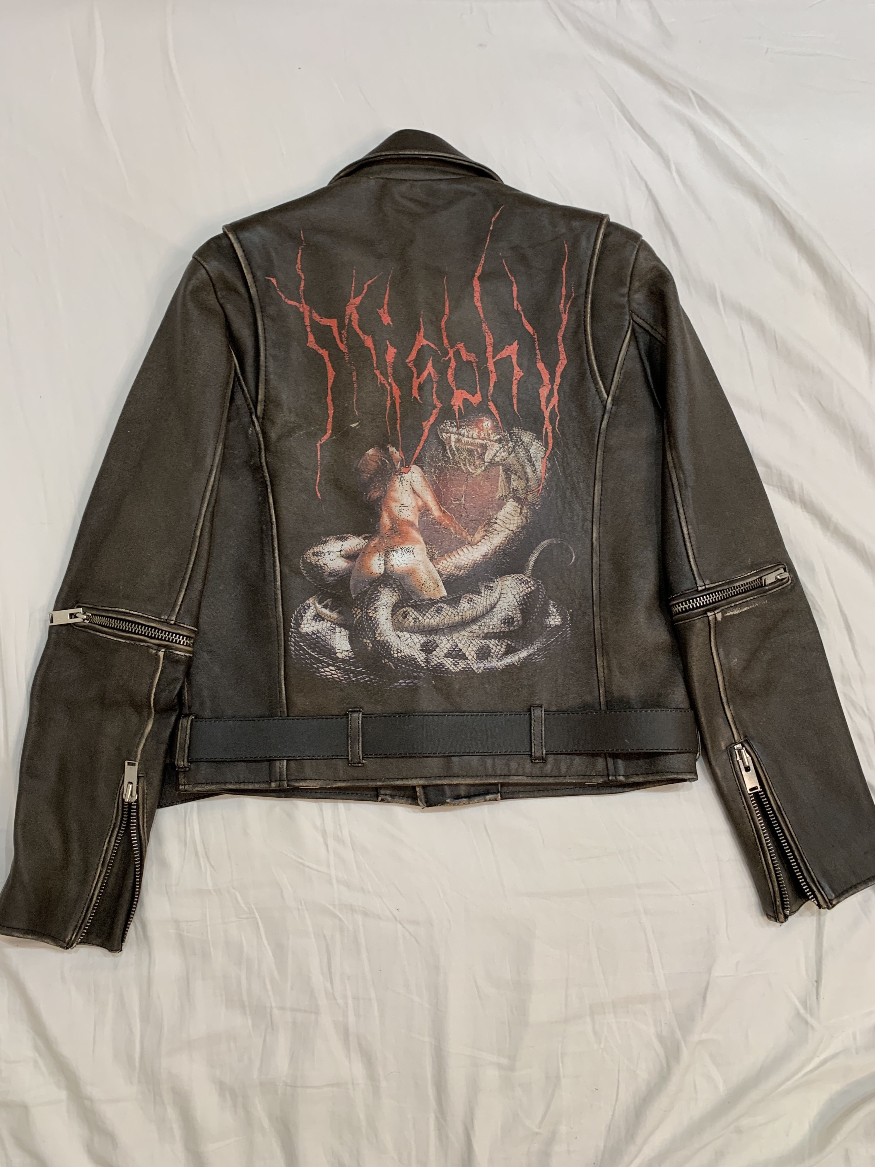 美品 MISBHV Desire Leather Biker Jackt Moto Leather Jacket