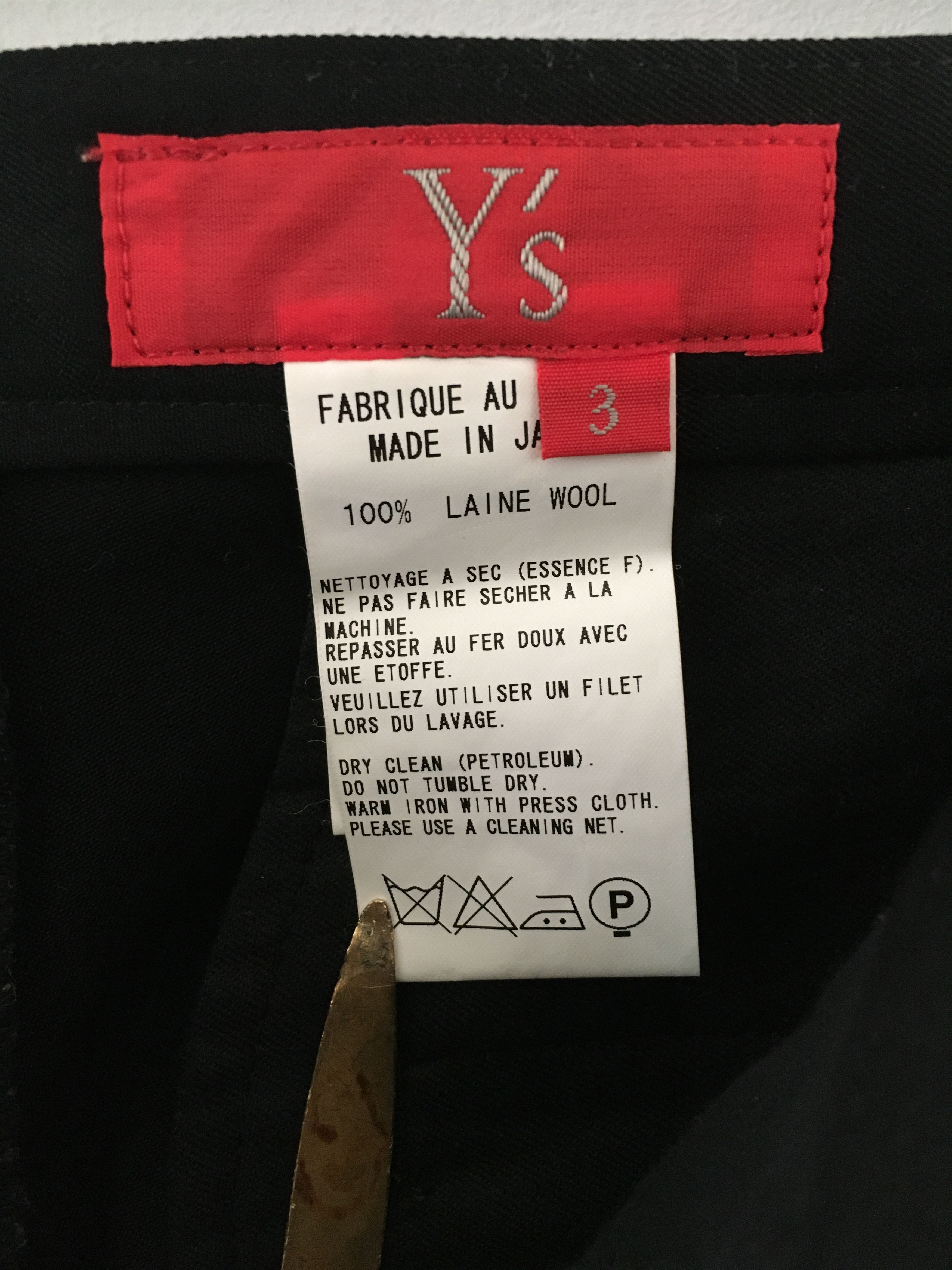 Yohji Yamamoto Yamamoto F/W Black Wool Pants Size US 30 / EU 46 - 14 Thumbnail