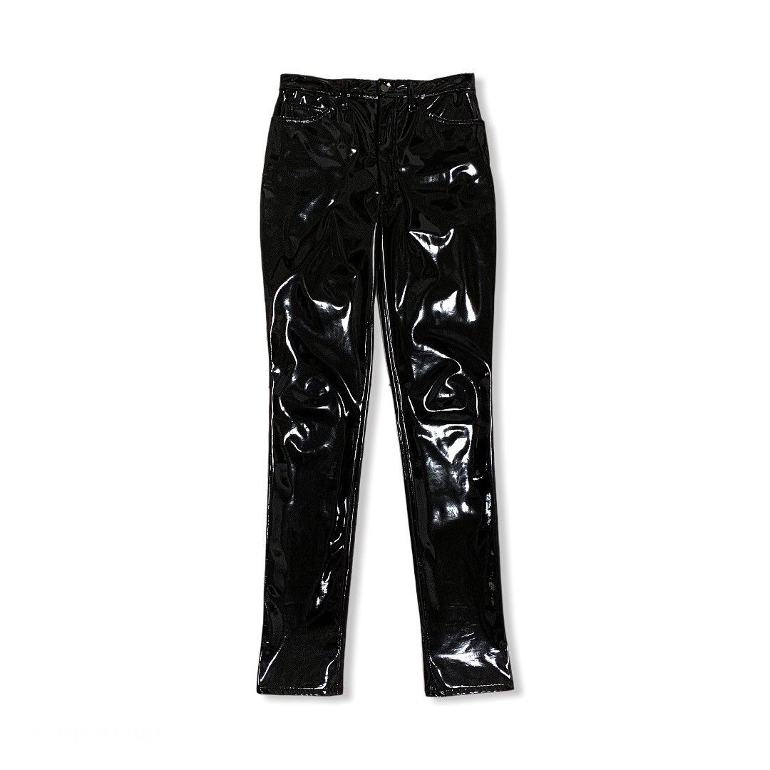 Maison Margiela High-Waisted Vinyl Trousers Aw19
