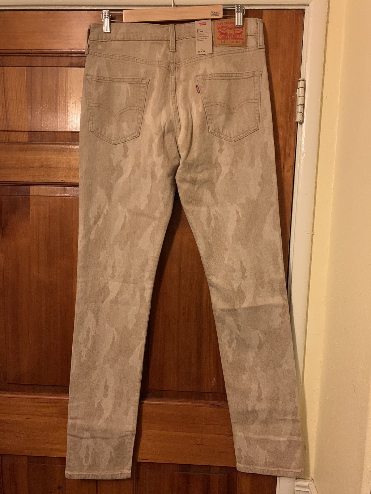 Levi's × Levi's Vintage Clothing *RARE* Brand New Levi’s 511 Slim Tan Camo Jeans - 32 x 36 Size US 32 / EU 48 - 3 Thumbnail