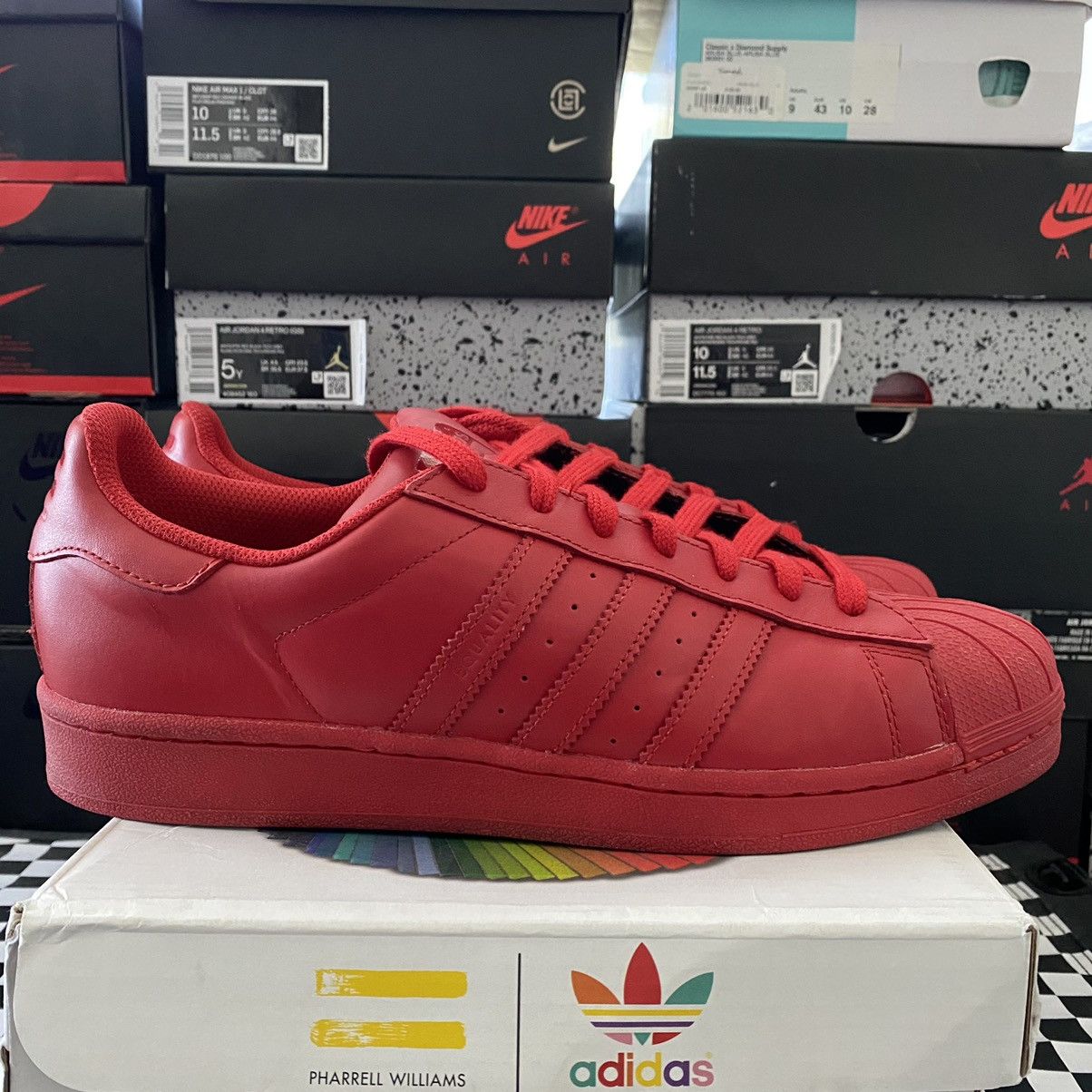 Adidas Used Adidas Superstar Supercolor Pack Red Size 10 Grailed