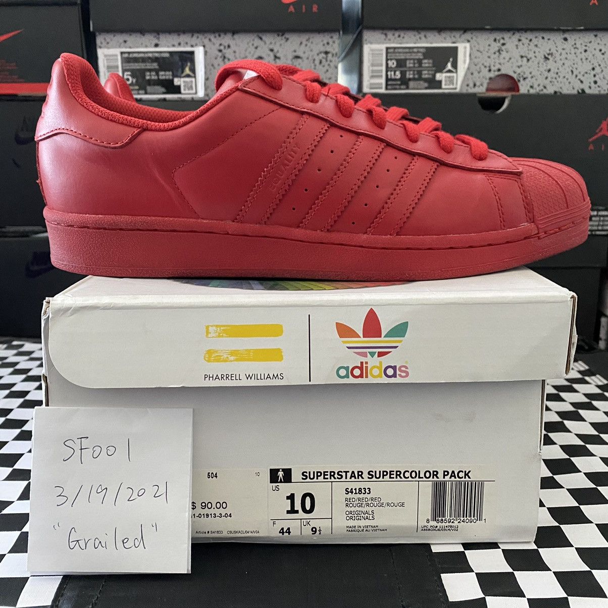 Adidas superstar supercolor red best sale