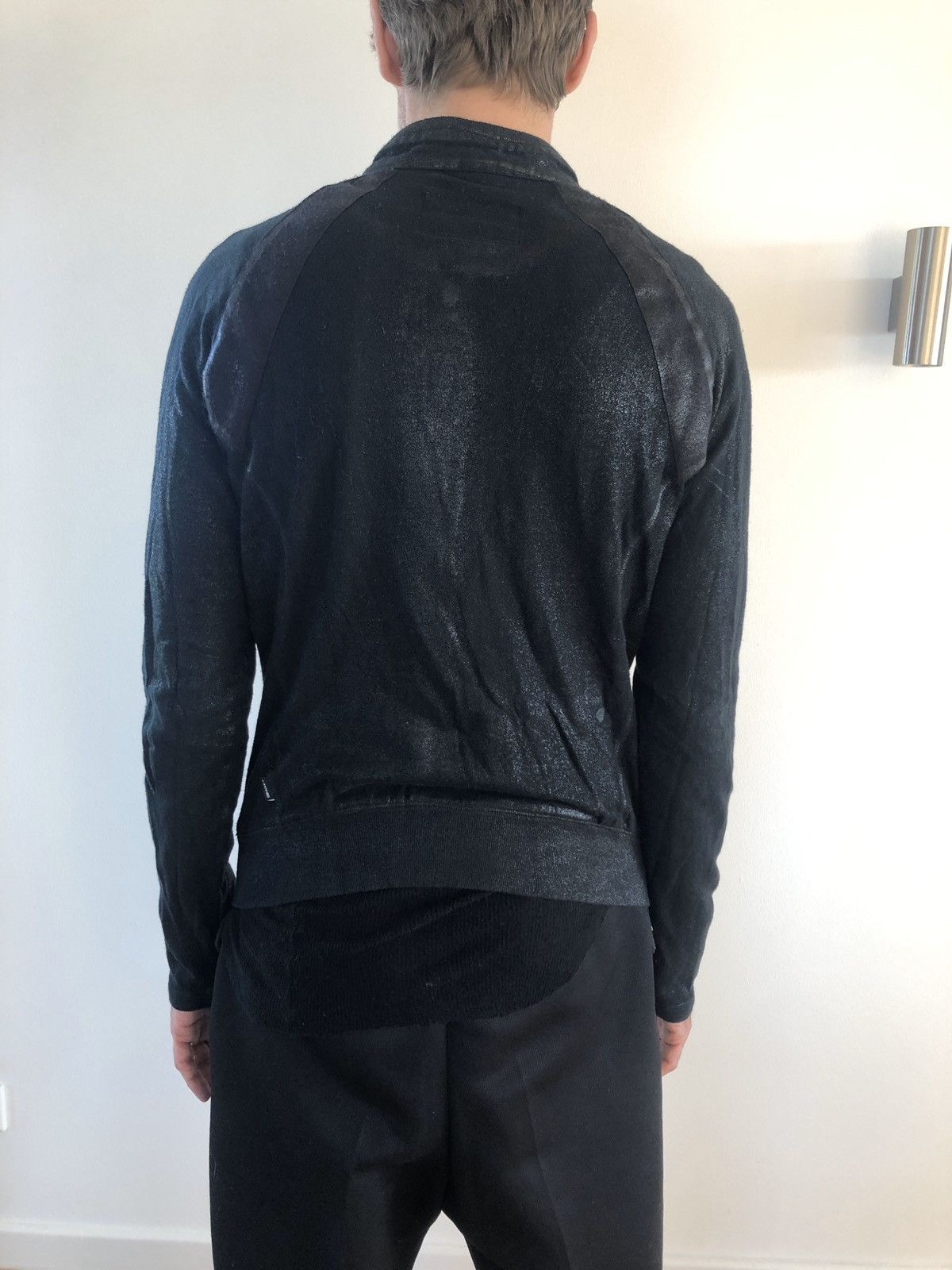 Le Grande Bleu (L.G.B.) L.G.B. sweat cardigan zip bomber biker jacket - not leather Size US XL / EU 56 / 4 - 5 Thumbnail