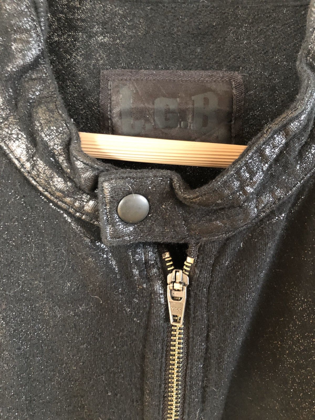 Le Grande Bleu (L.G.B.) L.G.B. sweat cardigan zip bomber biker jacket - not leather Size US XL / EU 56 / 4 - 7 Thumbnail