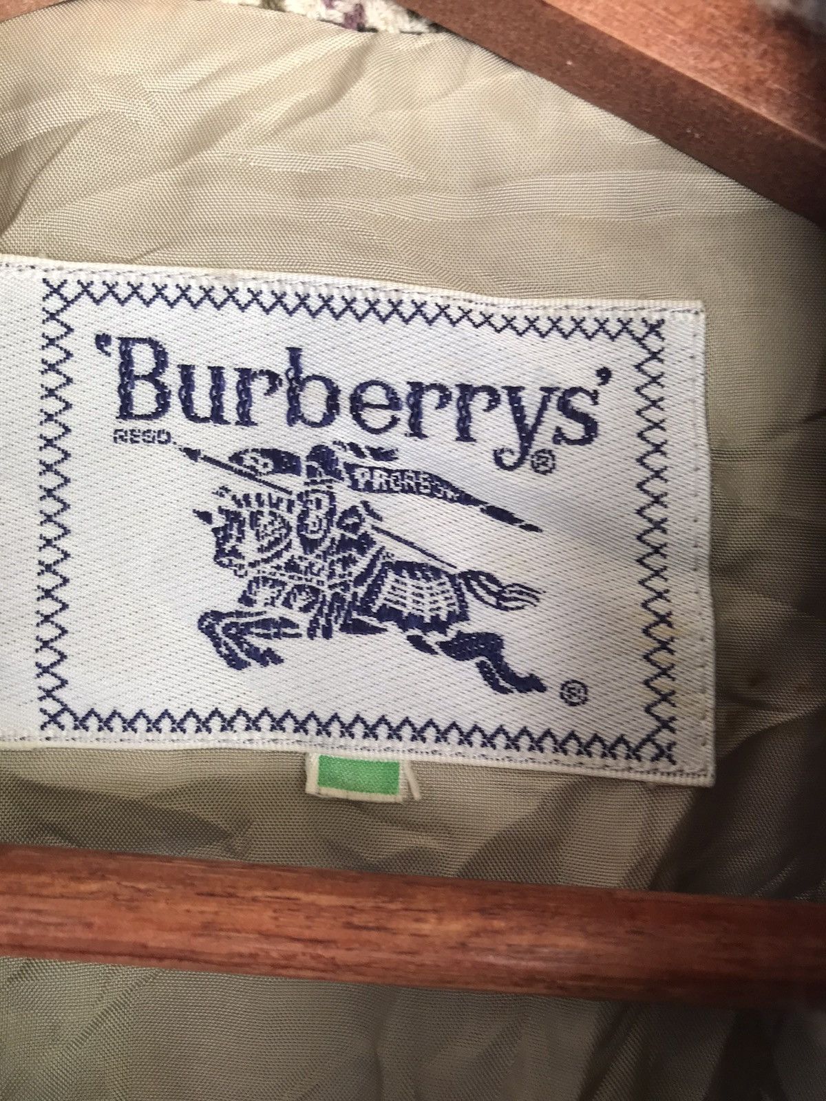 Vintage 70s burberrys white label wool checkered jacket