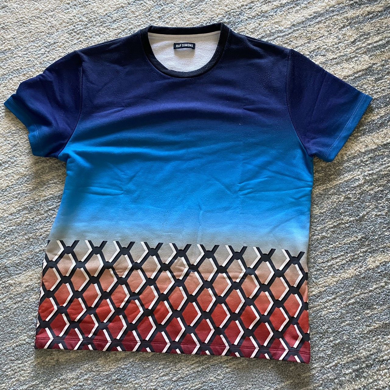 Raf Simons Brian Calvin SS13 Sunset Gradient S S Sweater Grailed