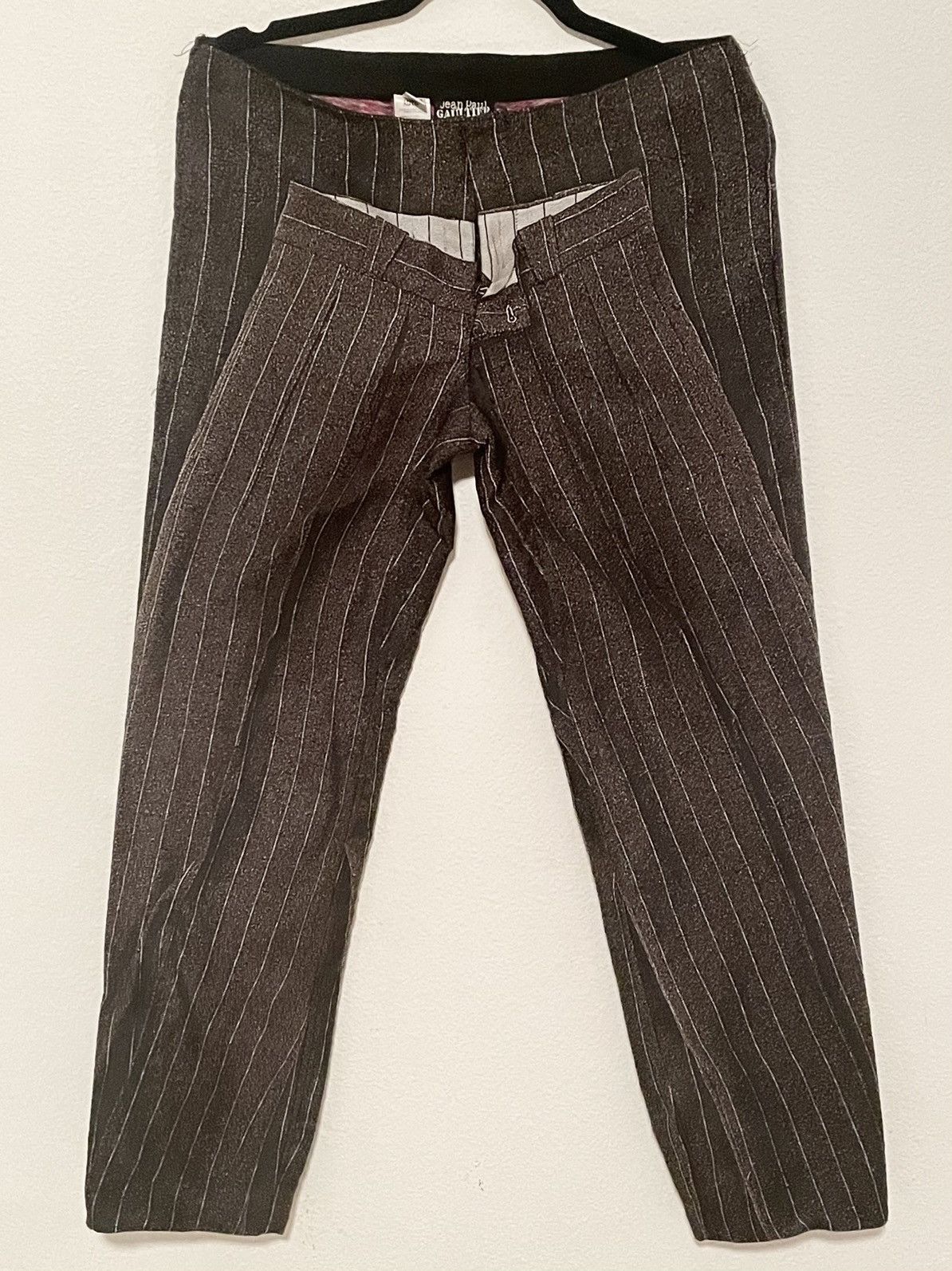 Jean Paul Gaultier Jean Paul Gaultier JPG Trompe L'oeil Dress Pant Print Pants Size 30" / US 8 / IT 44 - 1 Thumbnail