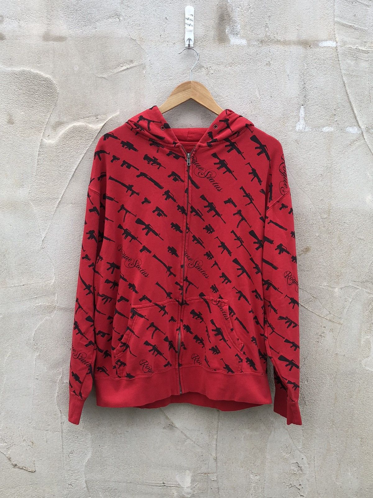 Rogue Status Supreme Vintage Rogue Status Gun Show Zip Up Hoodie Grailed